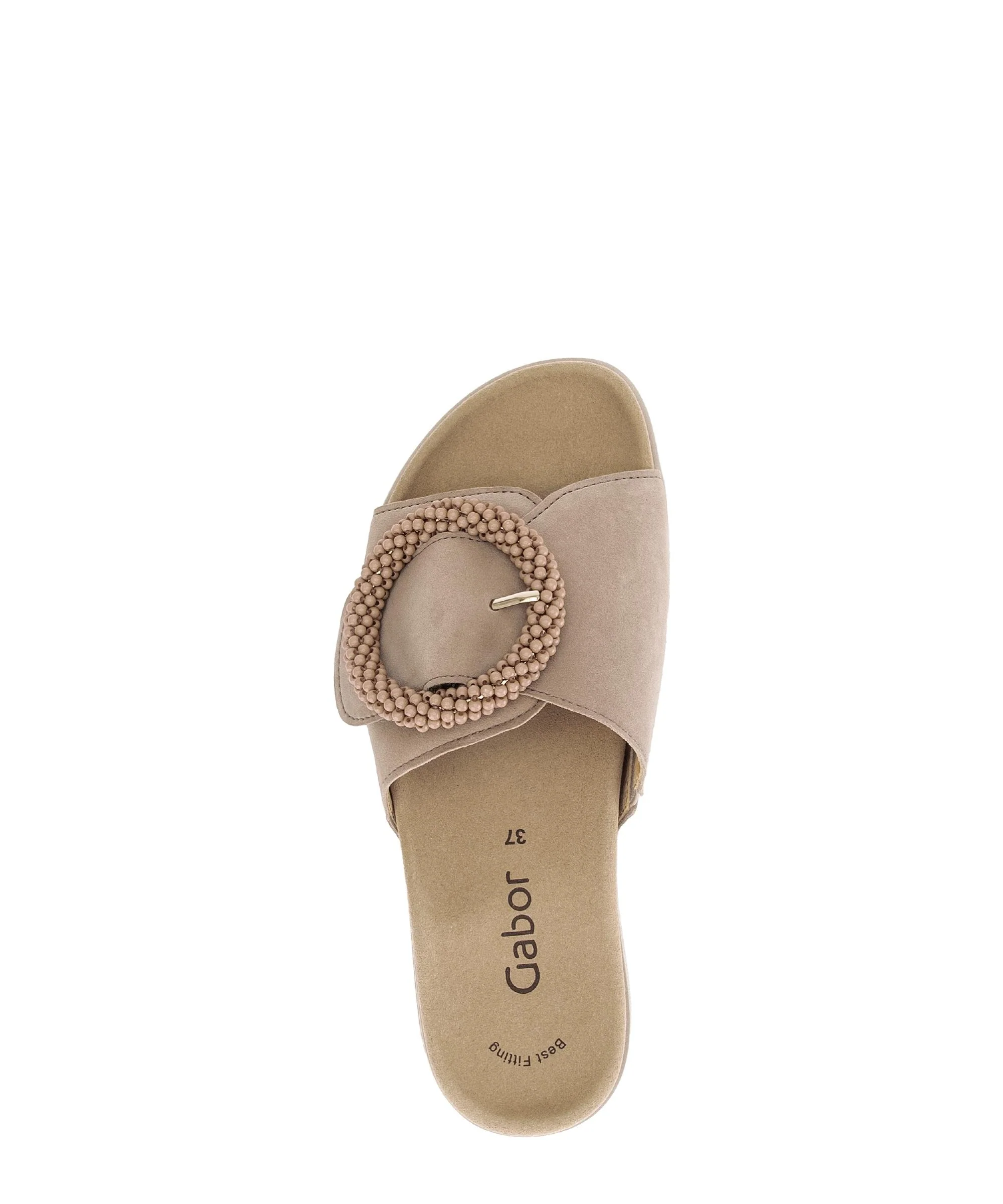 Mules beiges en cuir - Image 3