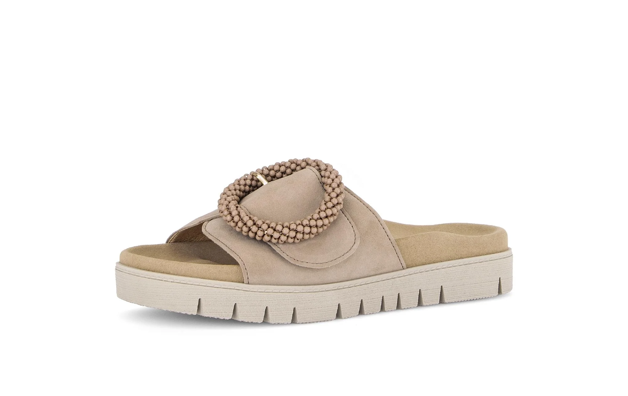 Mules beiges en cuir - Image 6