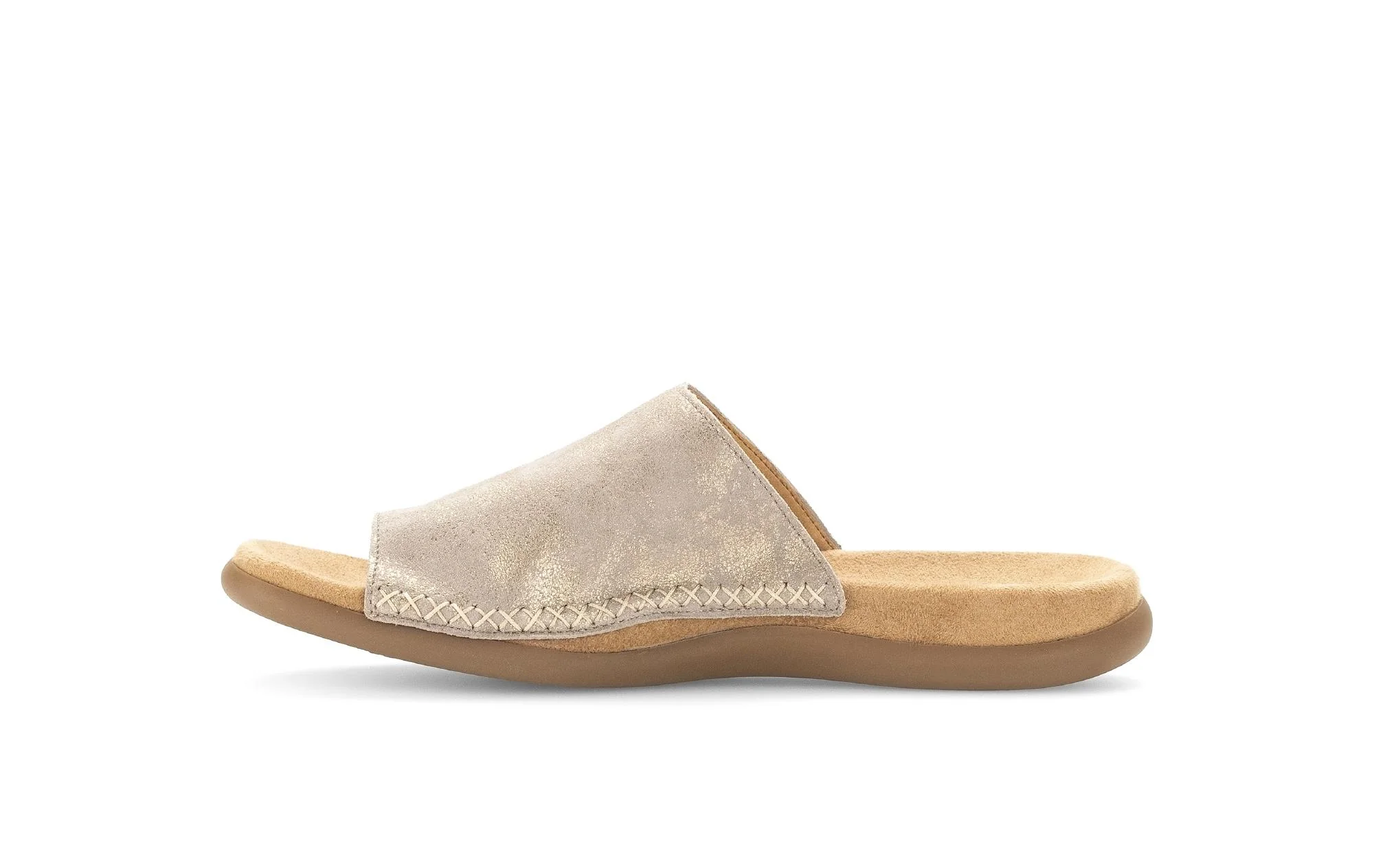 Mules beiges en nubuck - Image 2