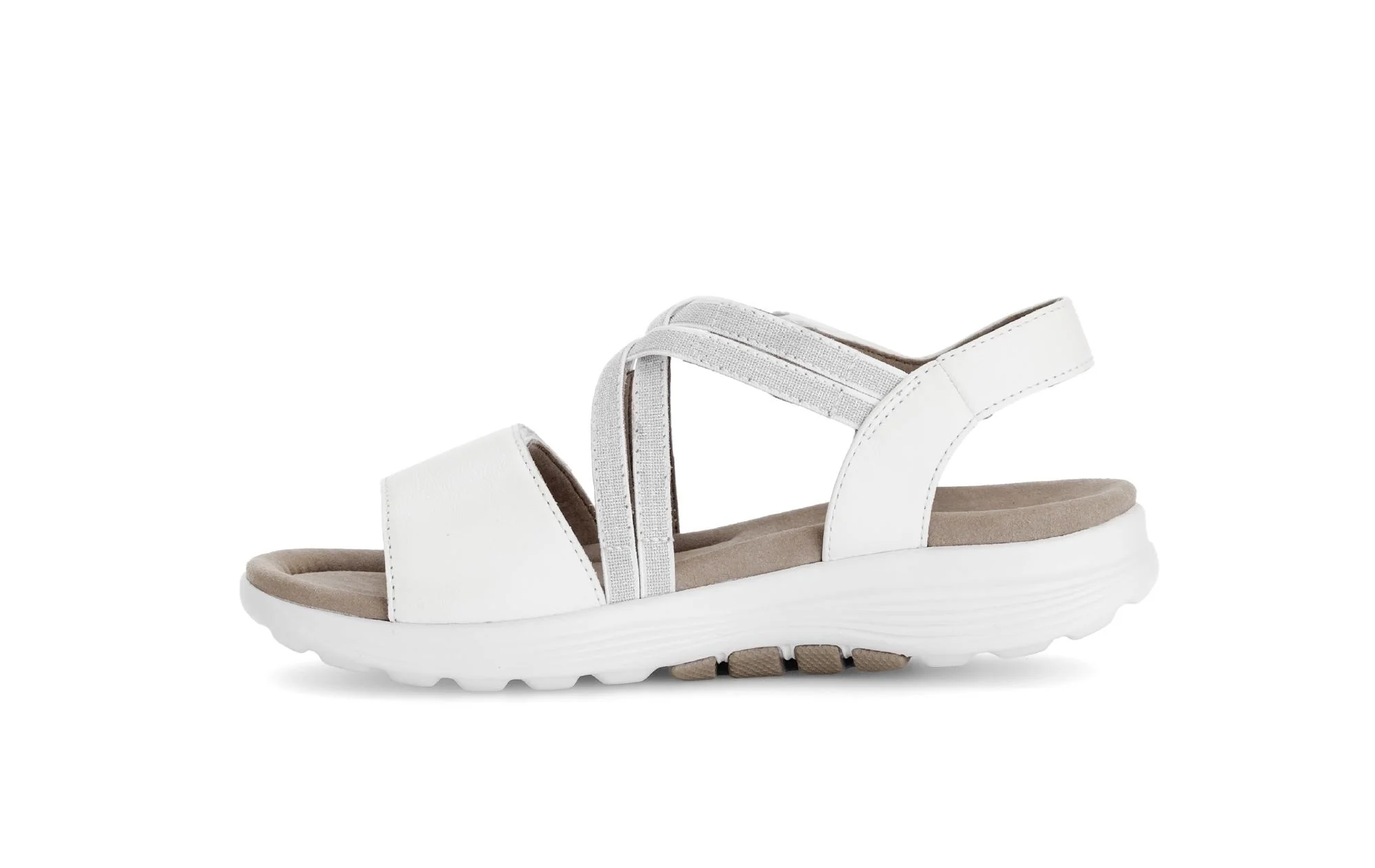 Sandales Rolling Soft blanches en cuir - Image 2