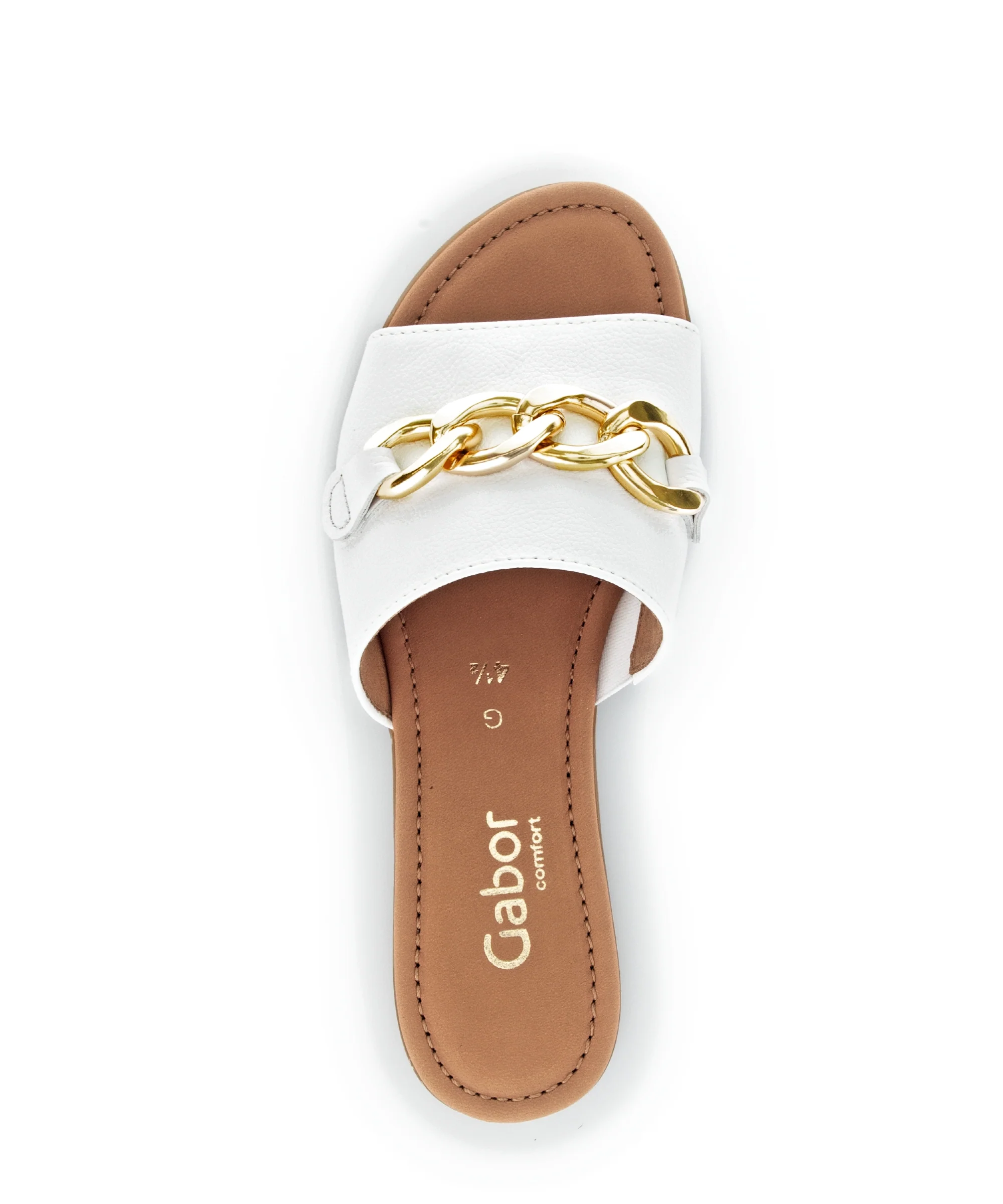 Mules blanches en cuir - Image 6