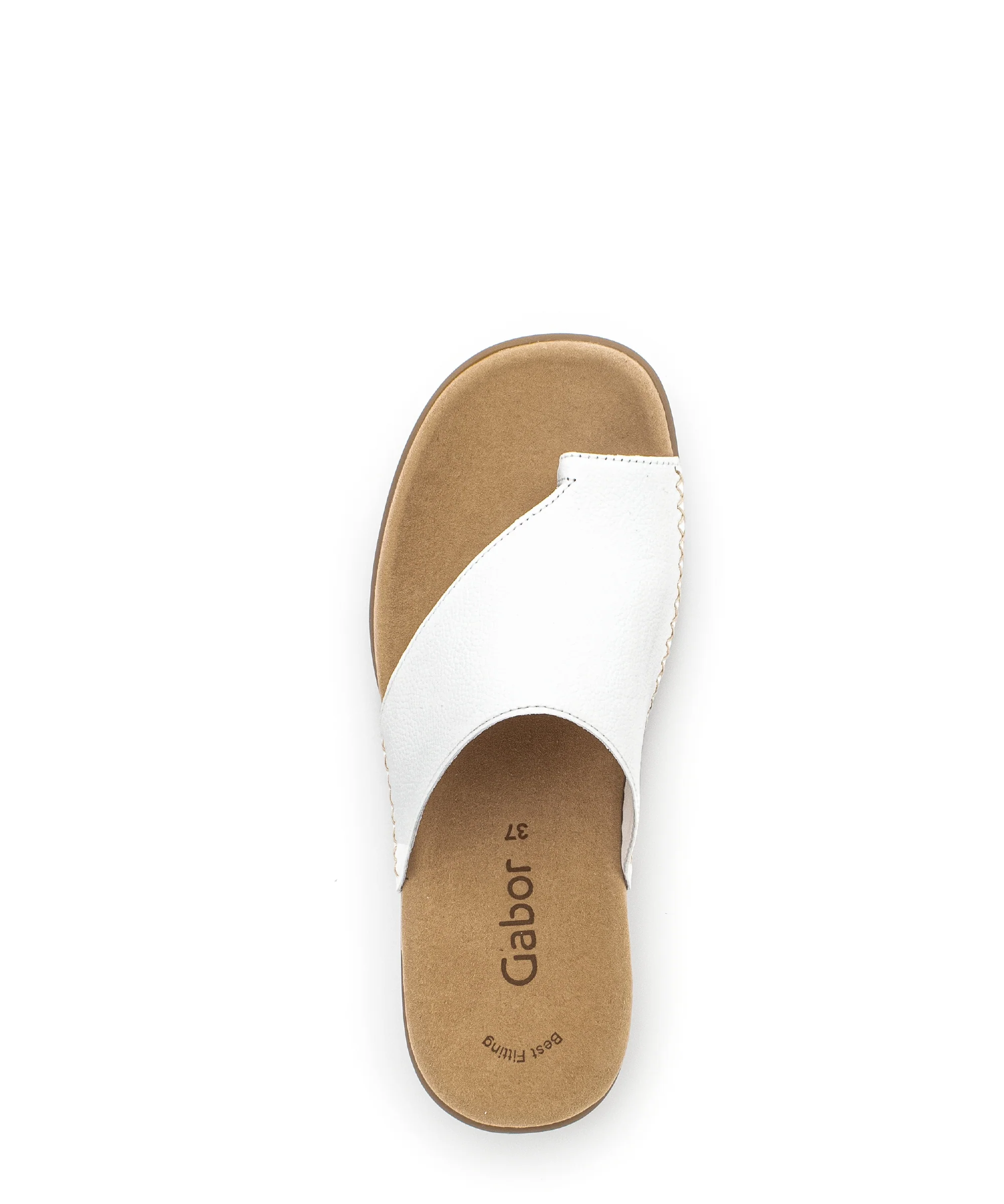 Mules blanches en cuir grainé - Image 5