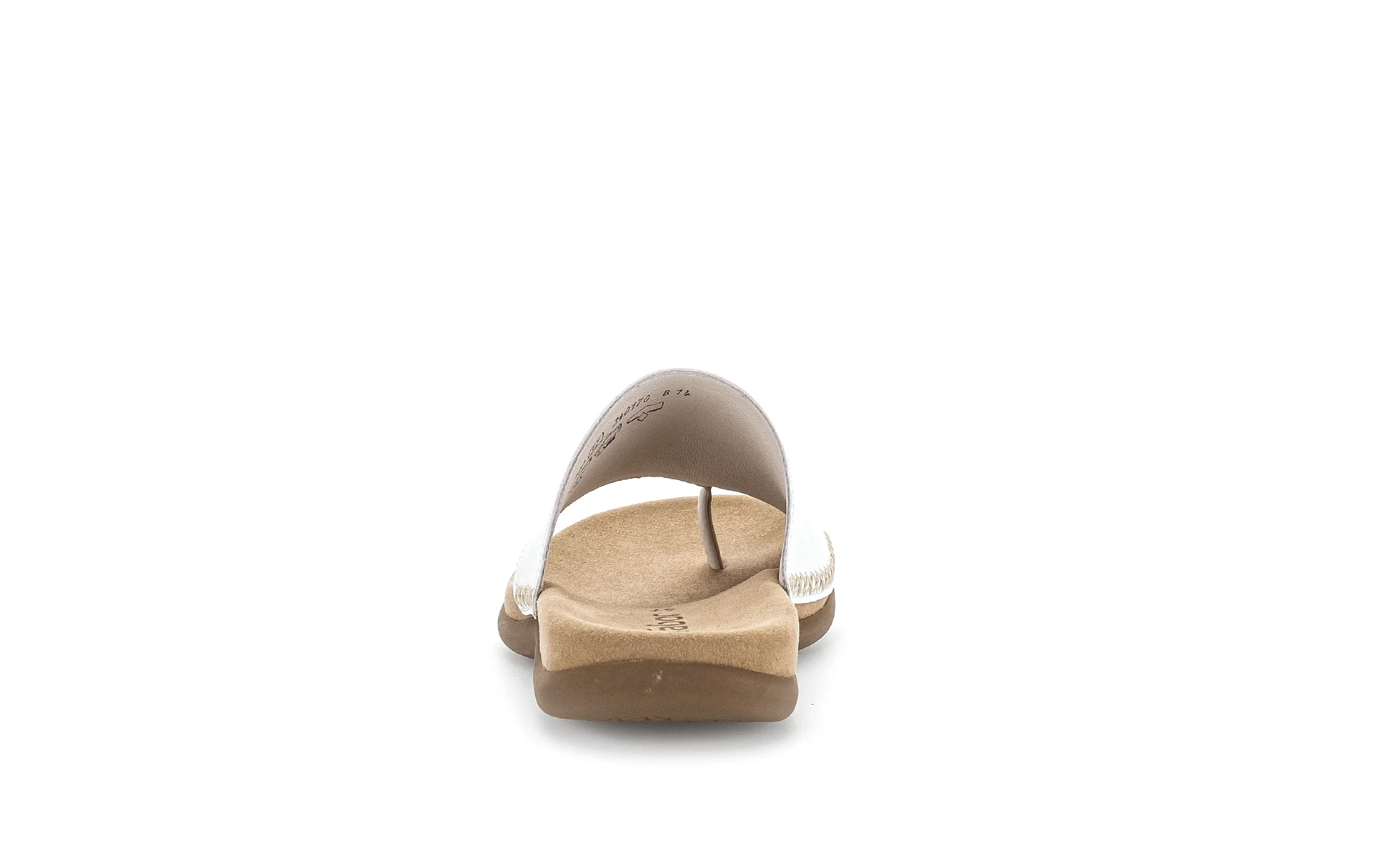 Mules blanches en cuir grainé - Image 6