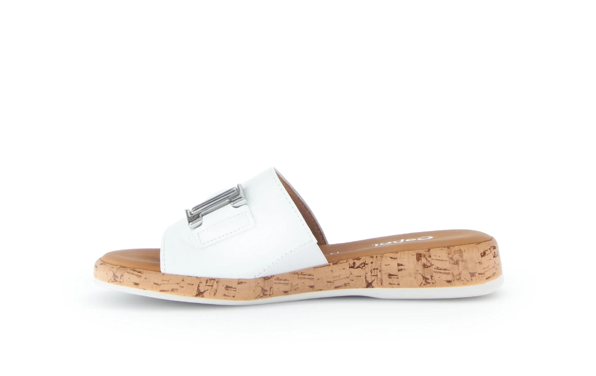 Mules blanches en cuir - Image 2