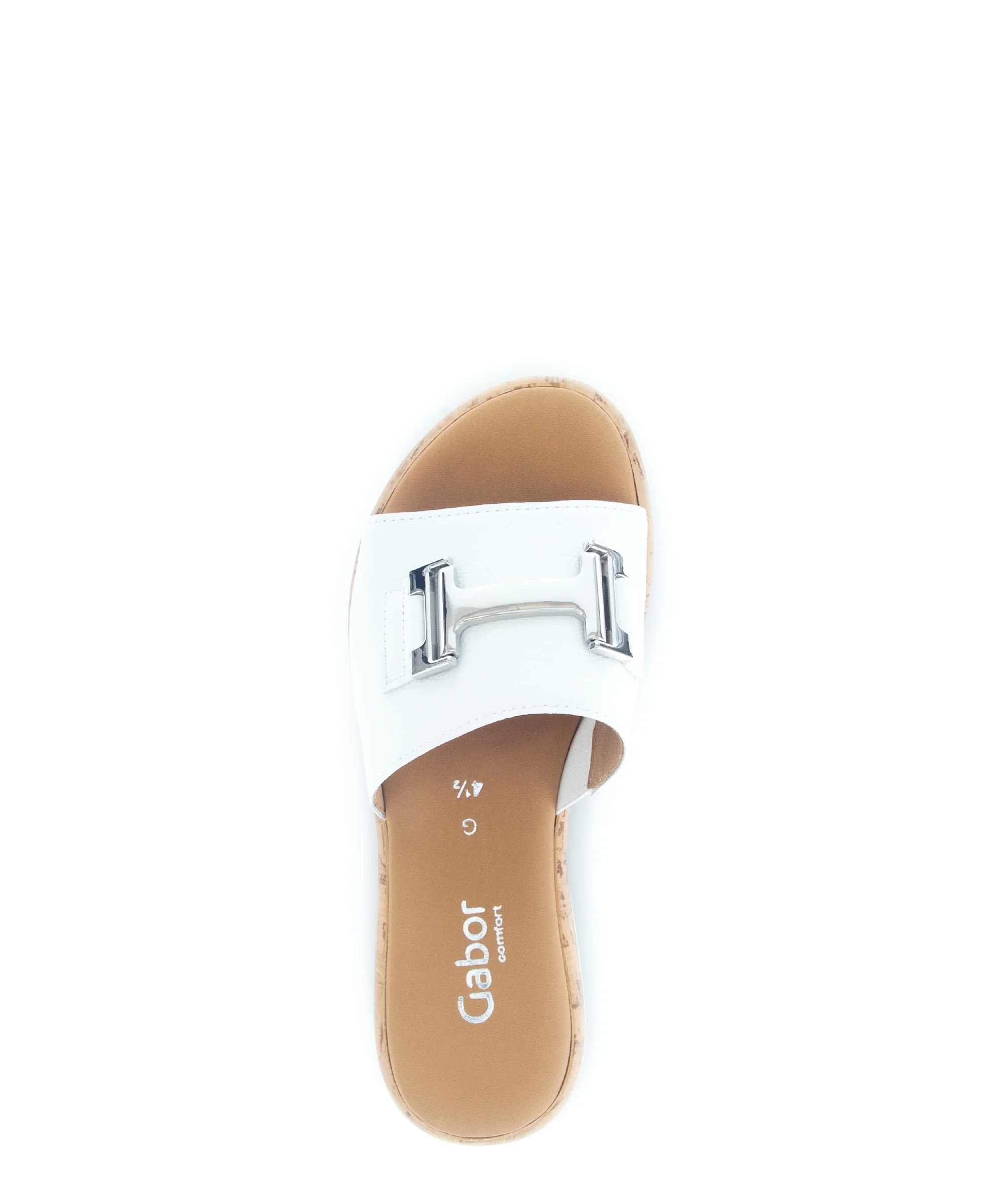 Mules blanches en cuir - Image 3