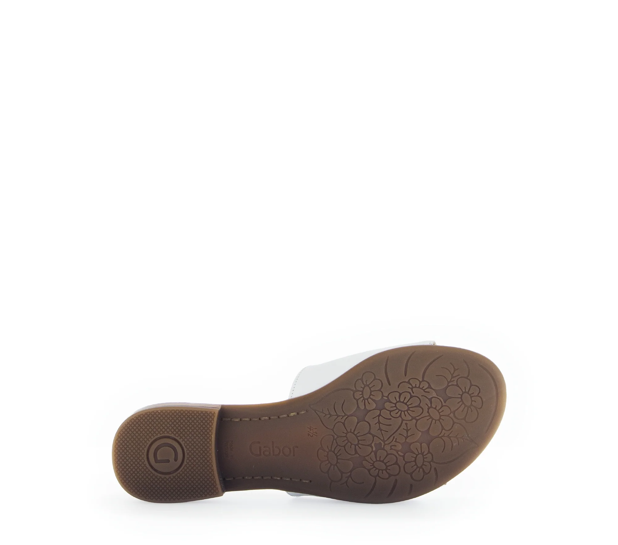 Mules blanches en cuir lisse - Image 6