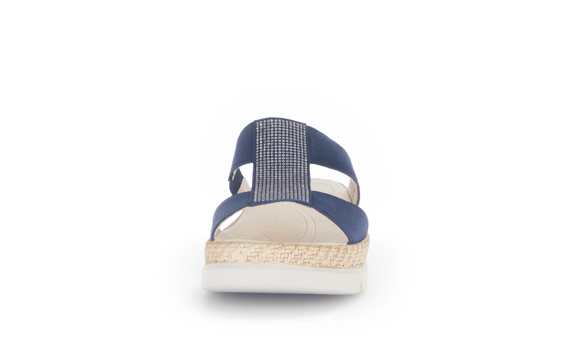 Mules bleues en Nubuck avec strass - Image 5