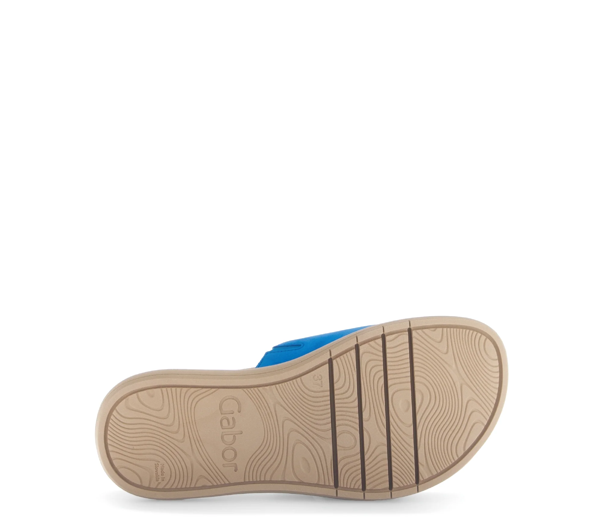 Mules bleues en cuir velours - Image 6