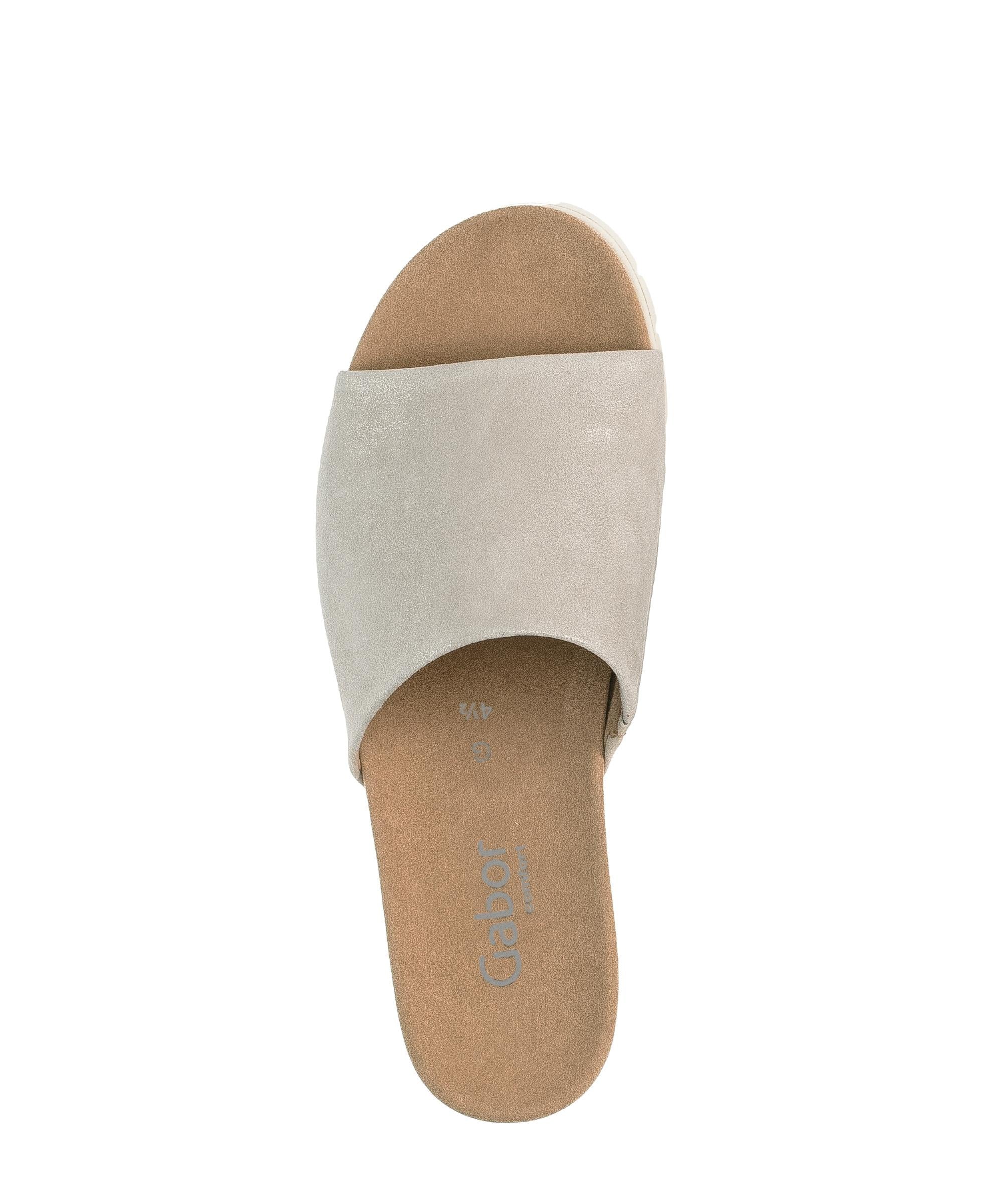 Mules dorées en cuir - Image 3