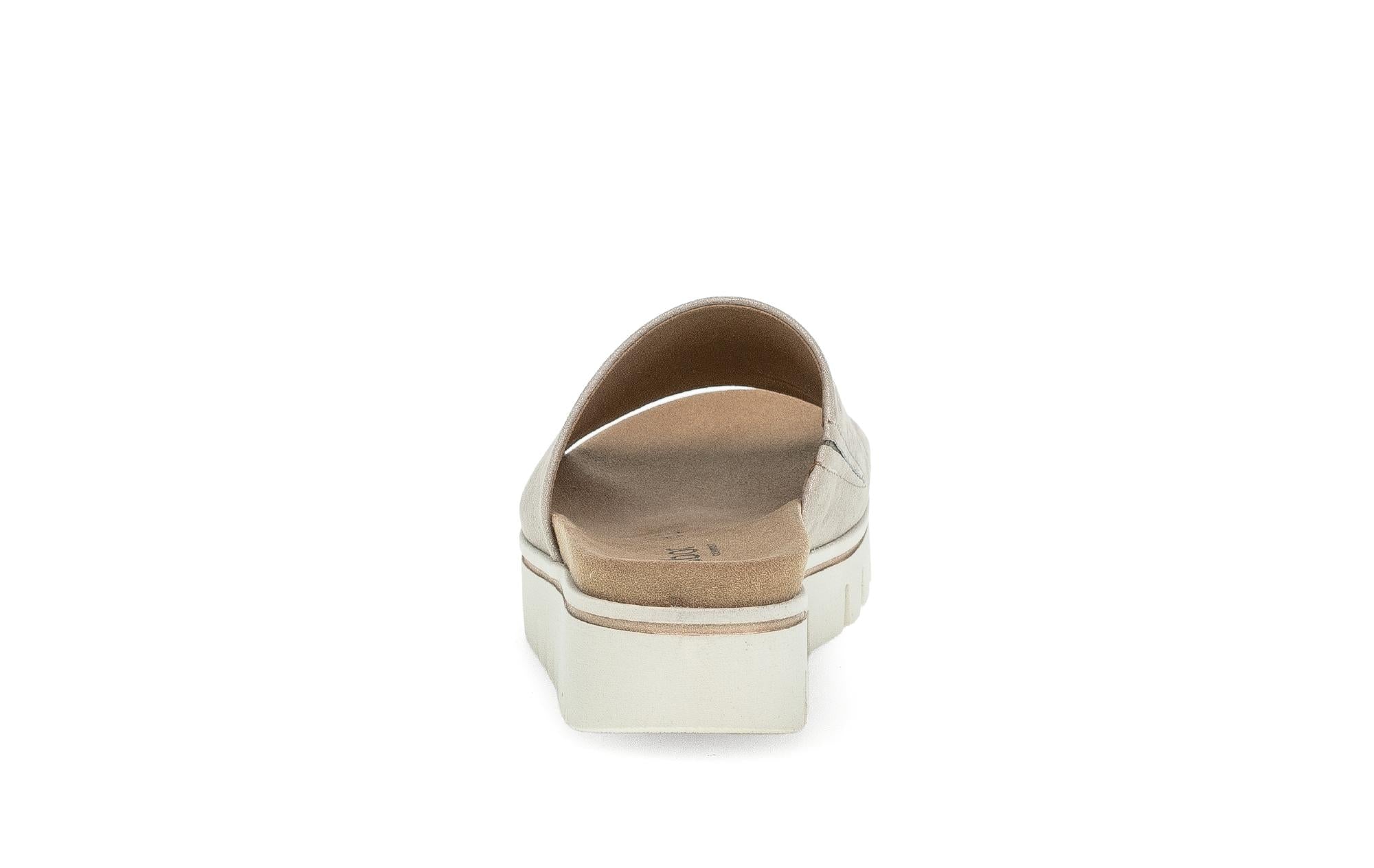 Mules dorées en cuir - Image 4