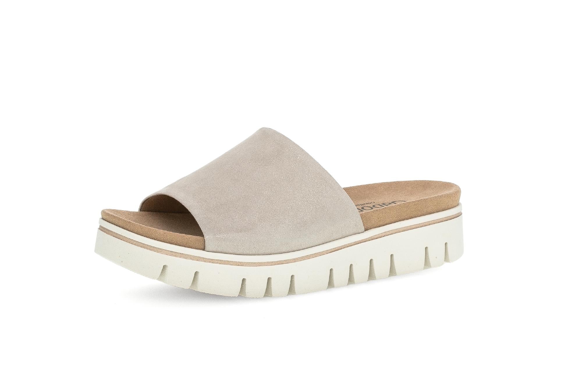 Mules dorées en cuir - Image 6