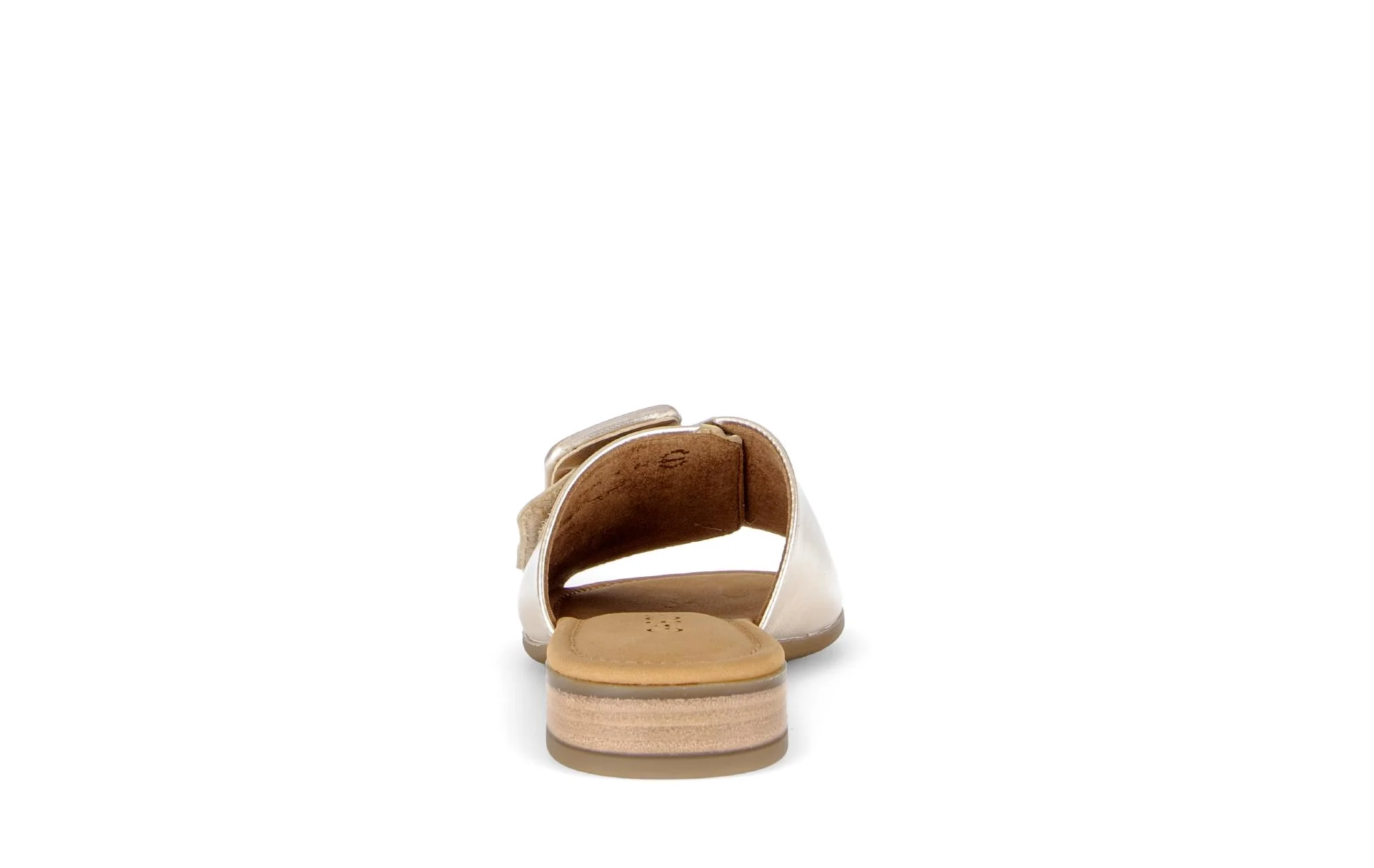 Mules dorées en cuir - Image 4