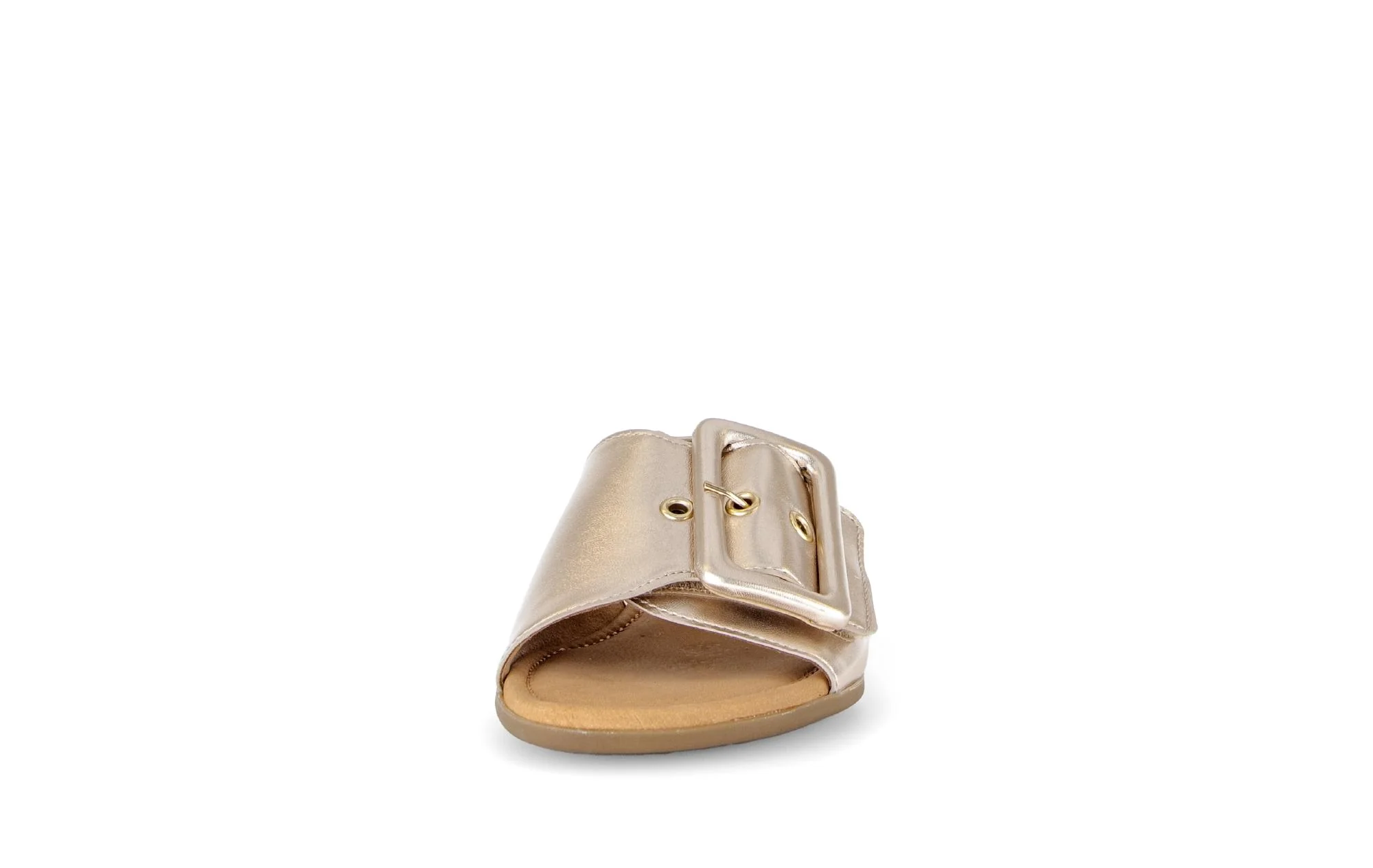 Mules dorées en cuir - Image 5