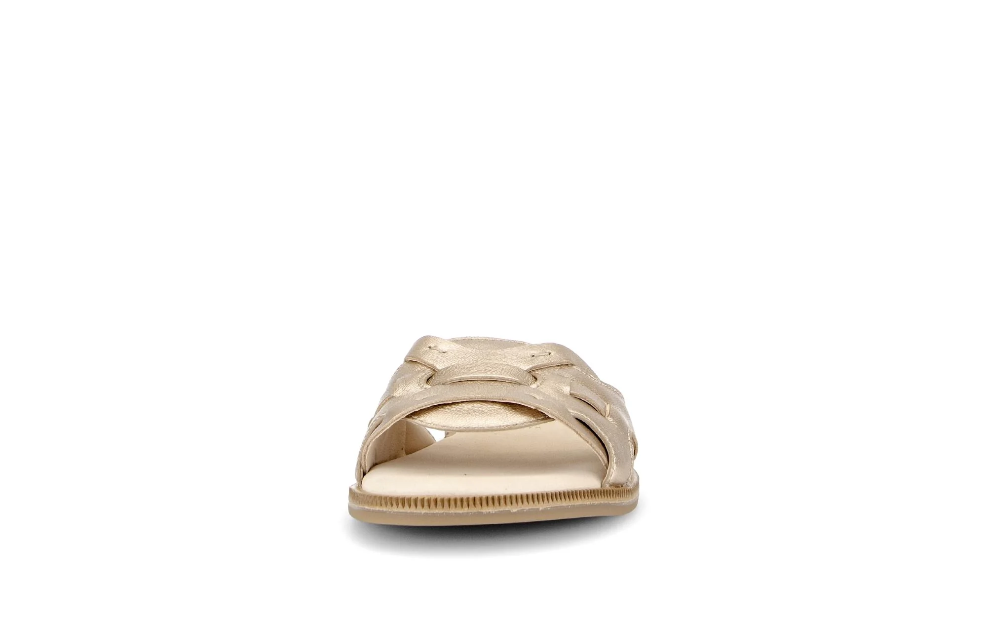 Mules dorées en cuir - Image 5