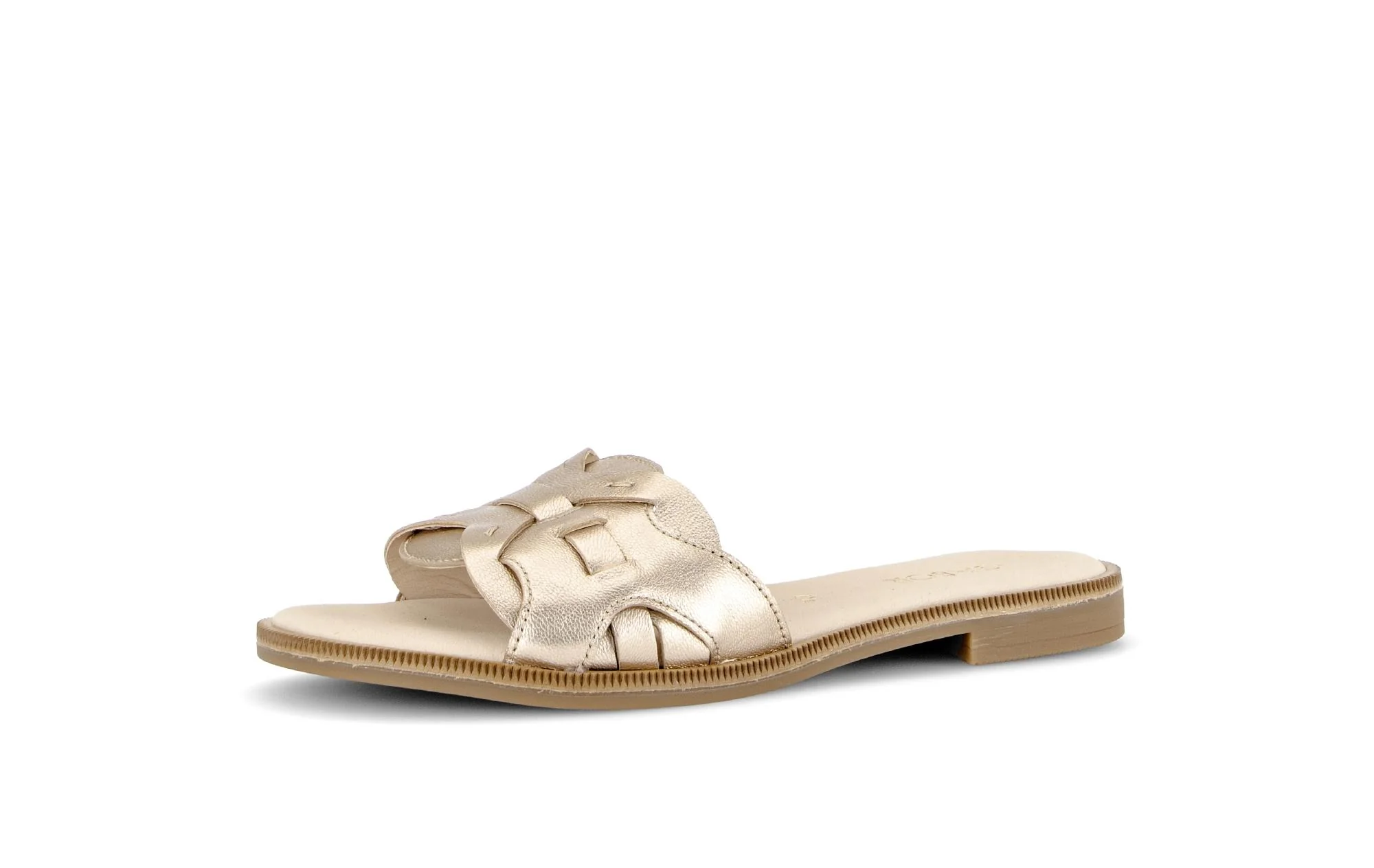 Mules dorées en cuir - Image 6