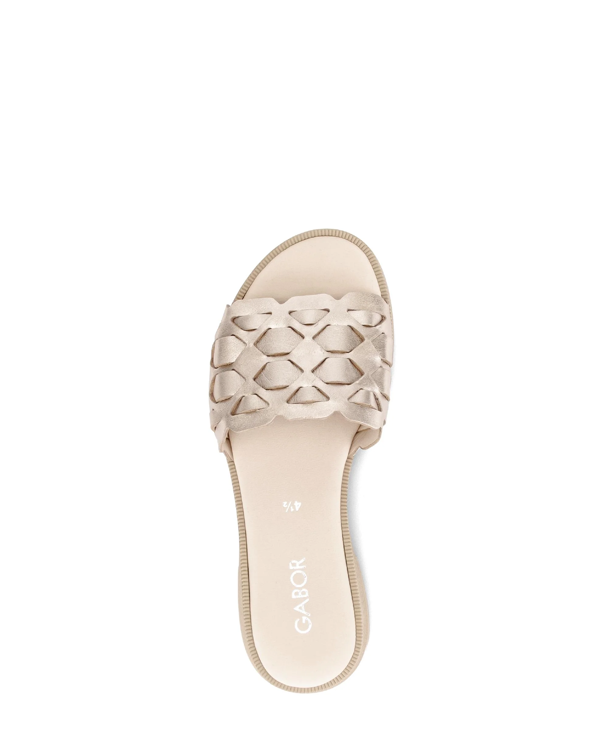 Mules dorées en cuir - Image 3