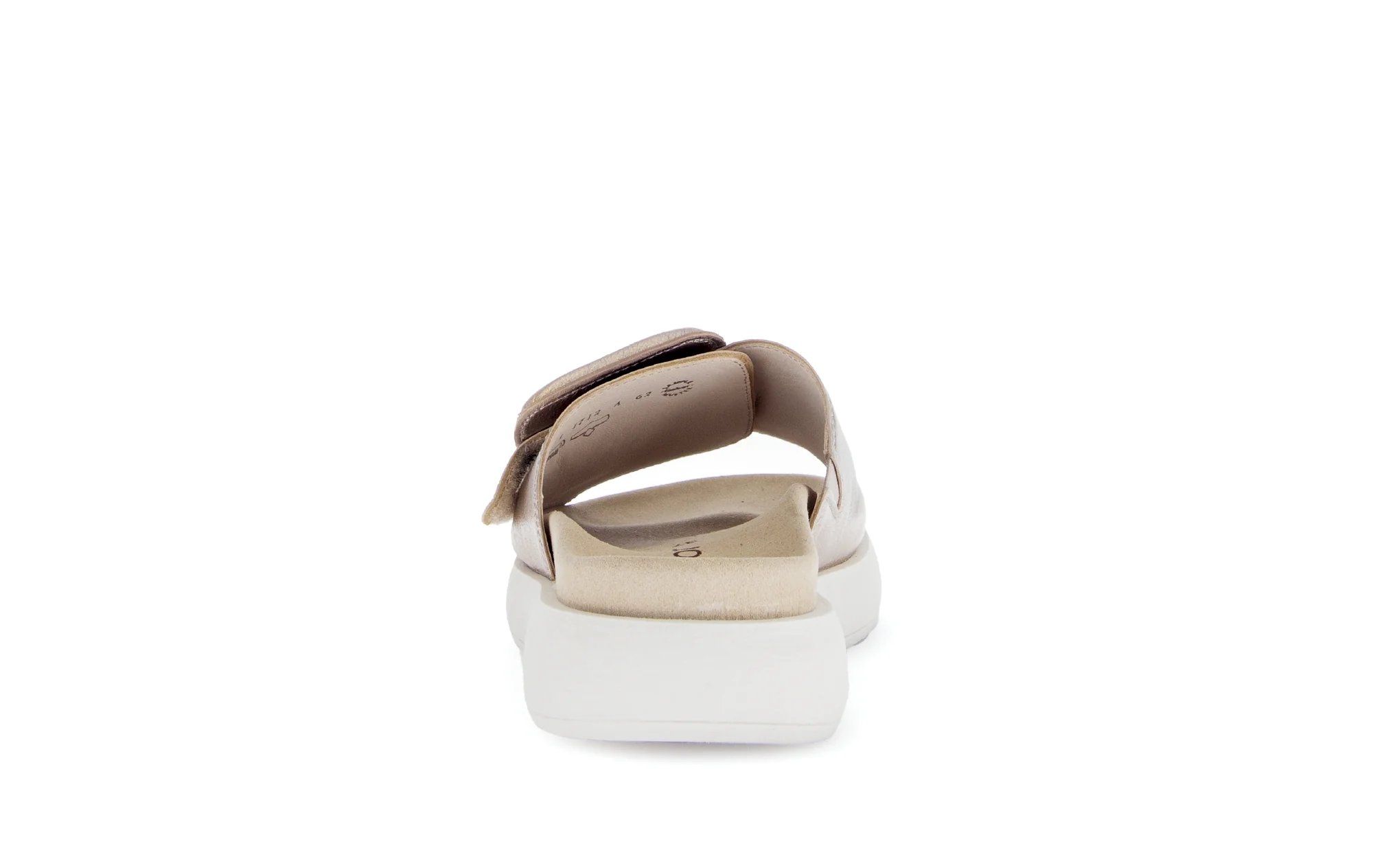 Mules dorées en cuir métallisé - Image 4
