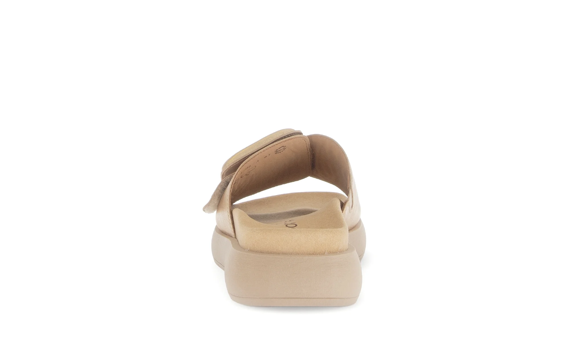 Mules dorées en cuir métallisé - Image 4