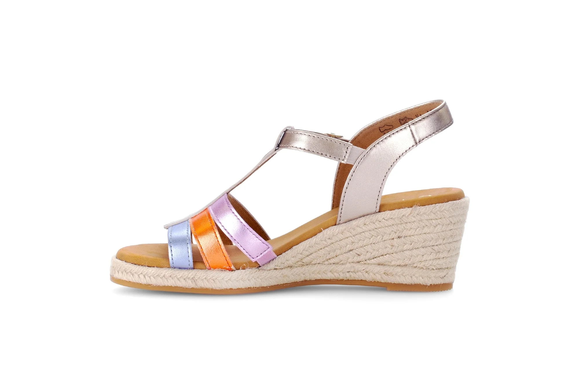 Mules dorées en cuir métallisé - Image 2