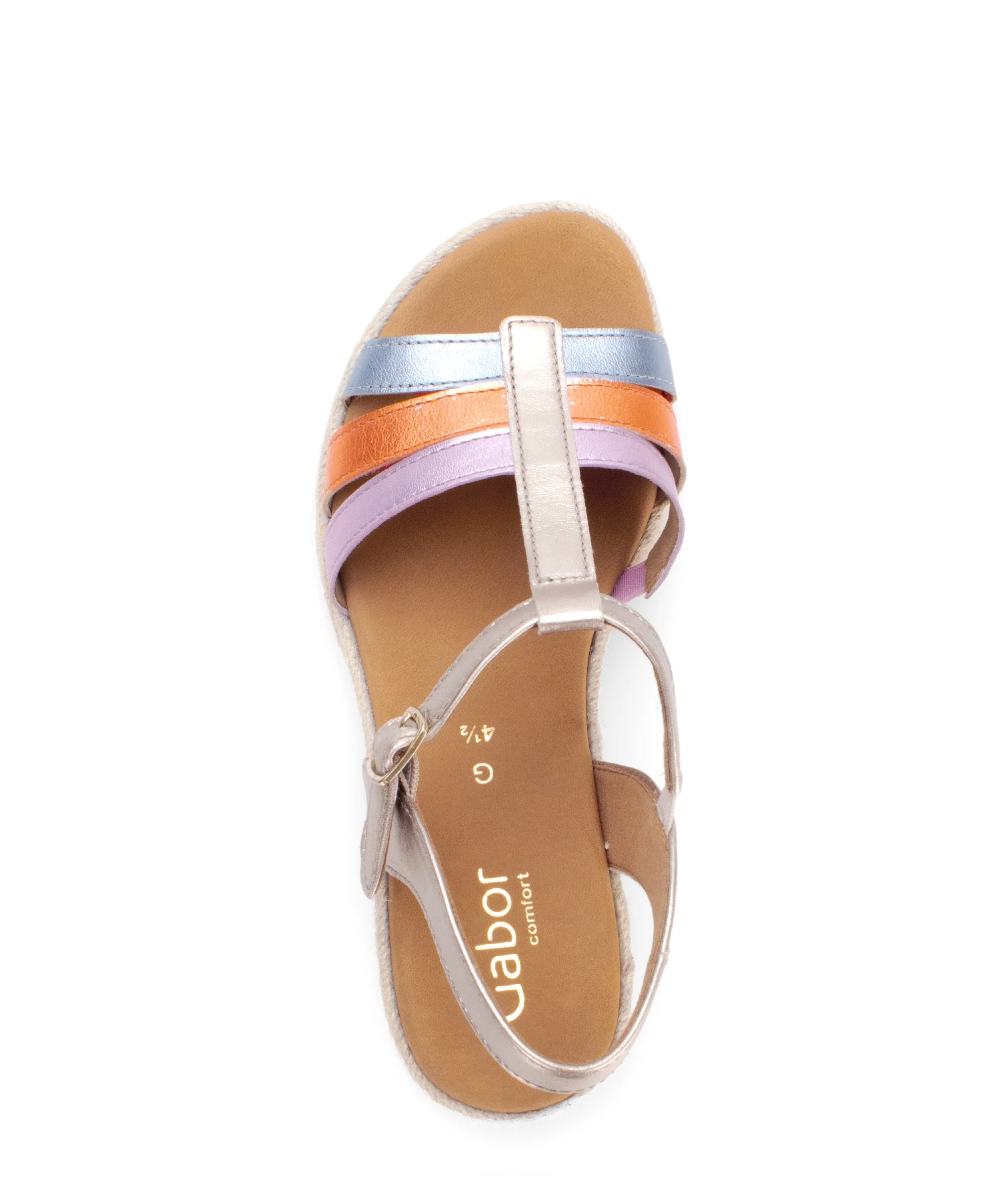 Mules dorées en cuir métallisé - Image 3