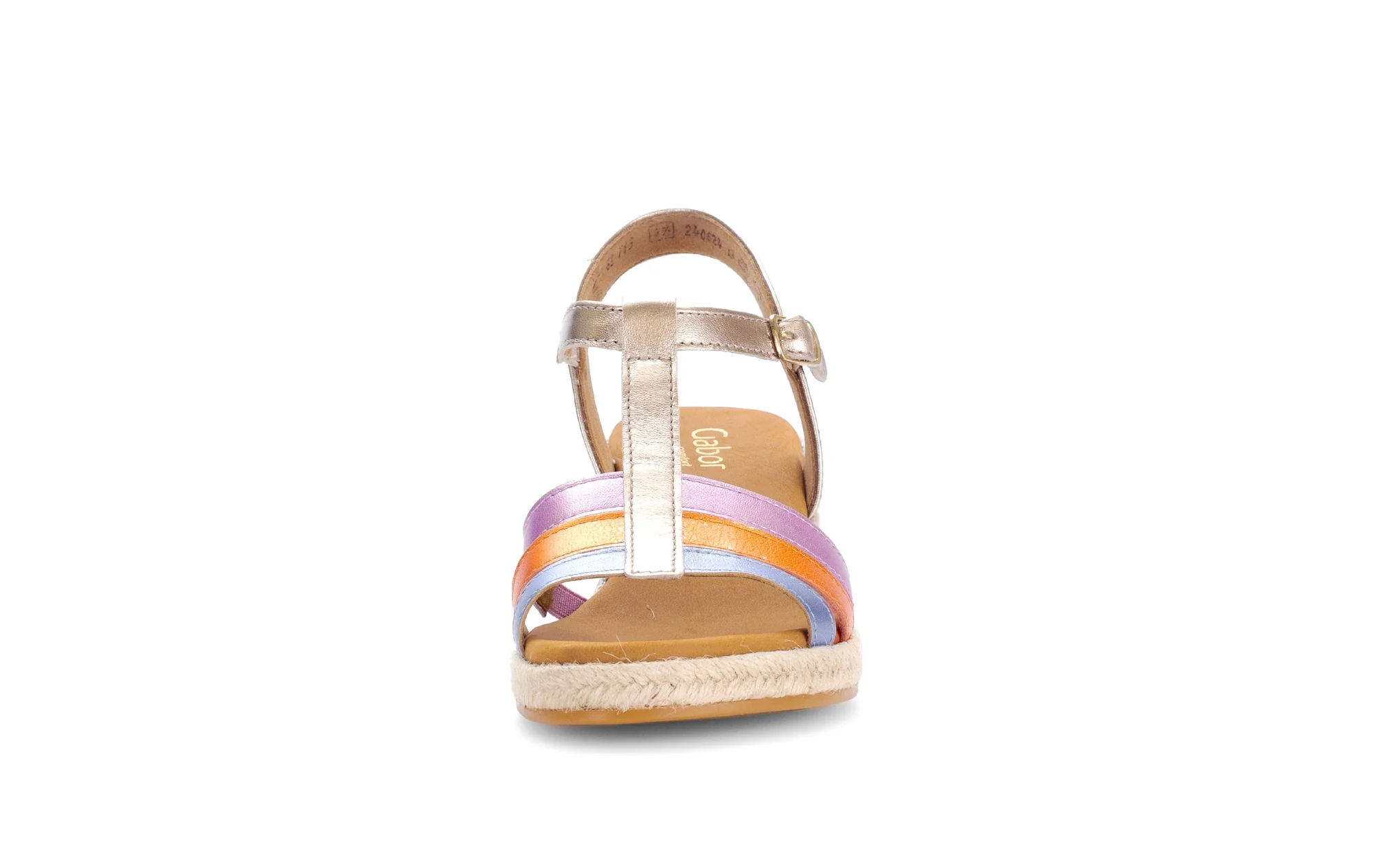 Mules dorées en cuir métallisé - Image 5