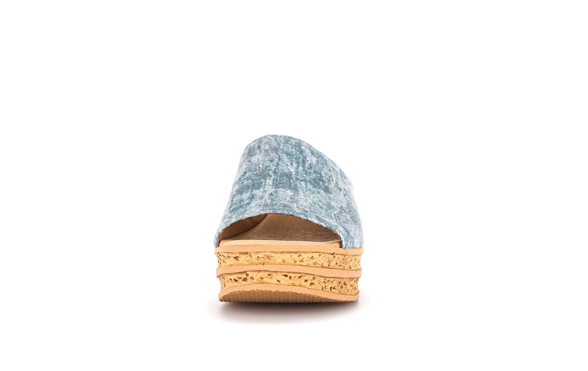 Mules jeans en suède - Image 3