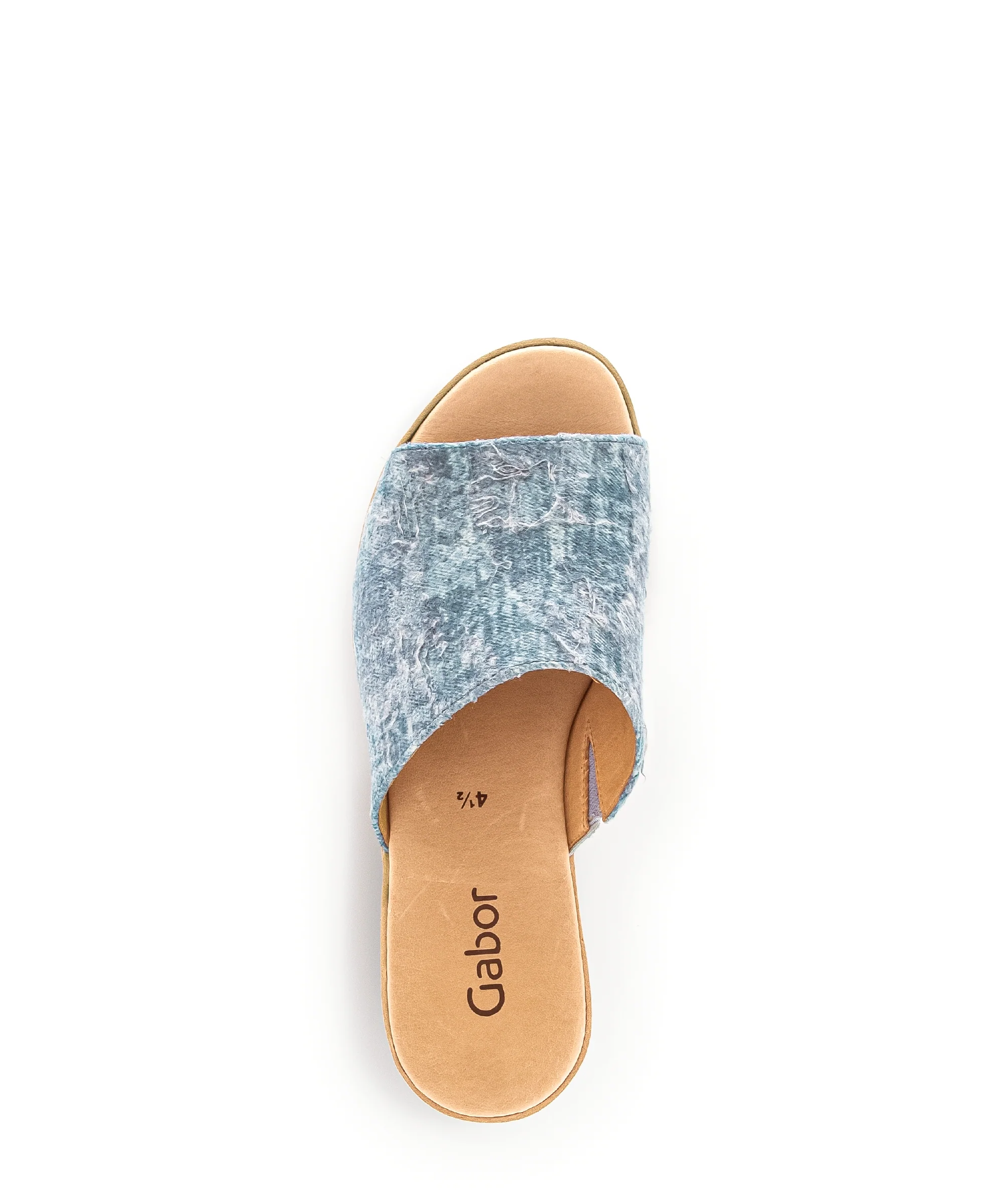 Mules jeans en suède - Image 6