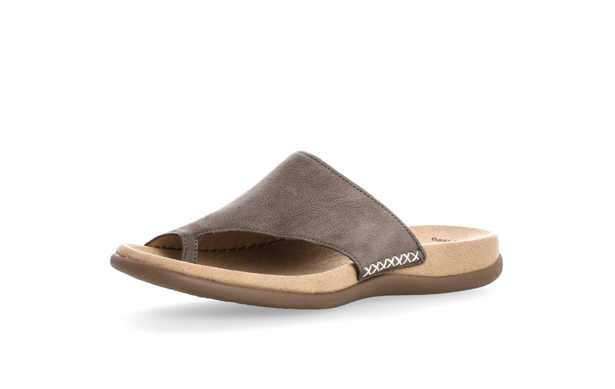 Mules marrons en cuir nubuk - Image 3