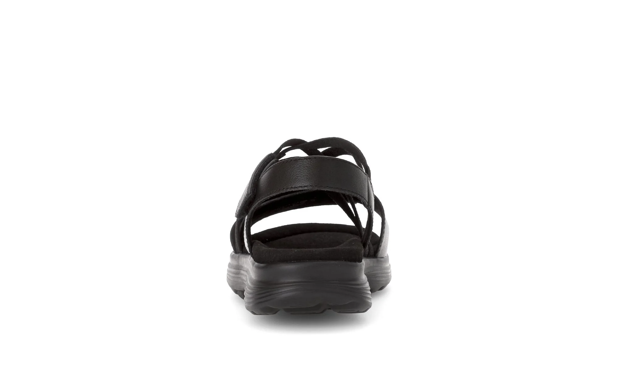 Sandales Rolling Soft noires en cuir - Image 4