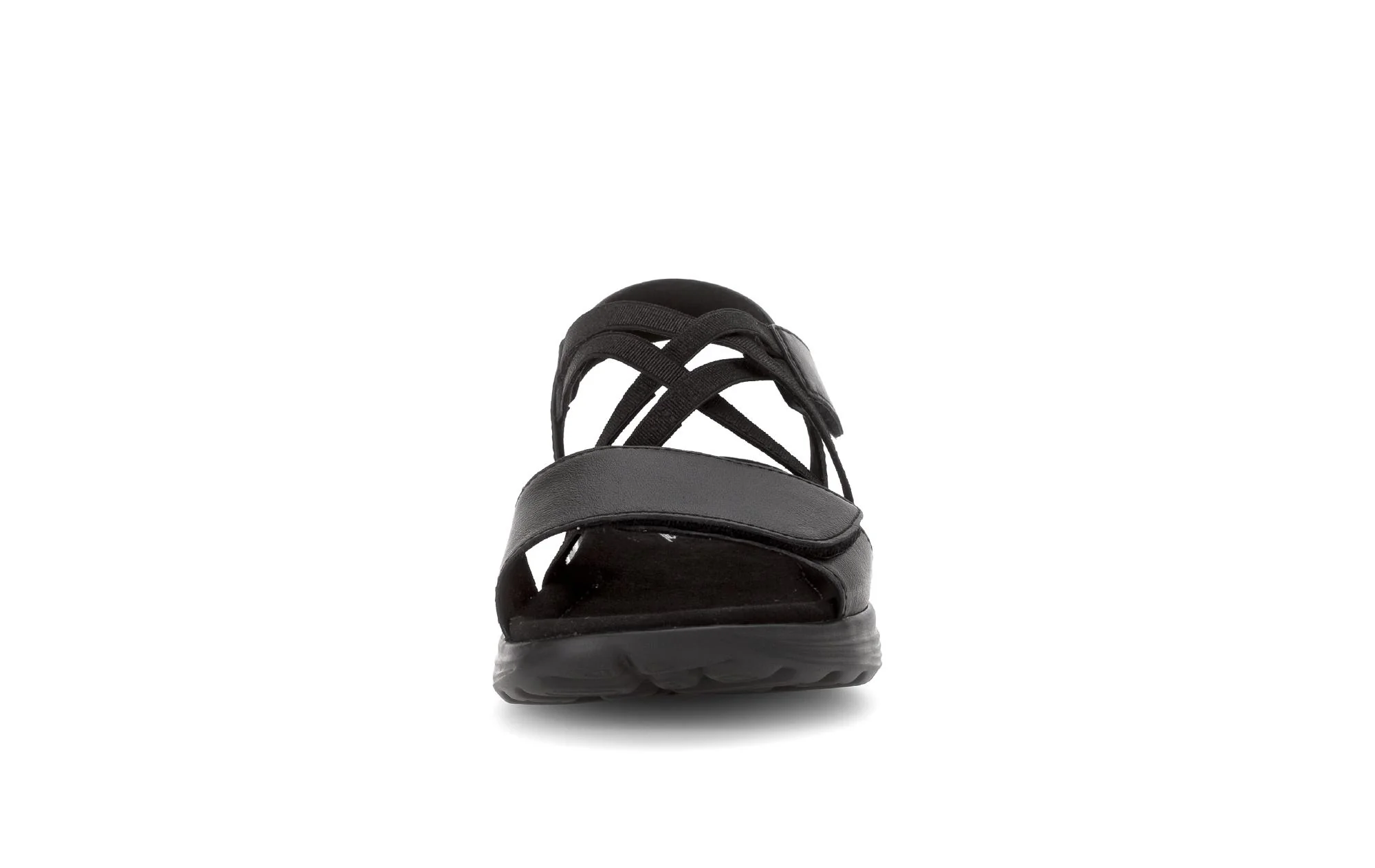 Sandales Rolling Soft noires en cuir - Image 5