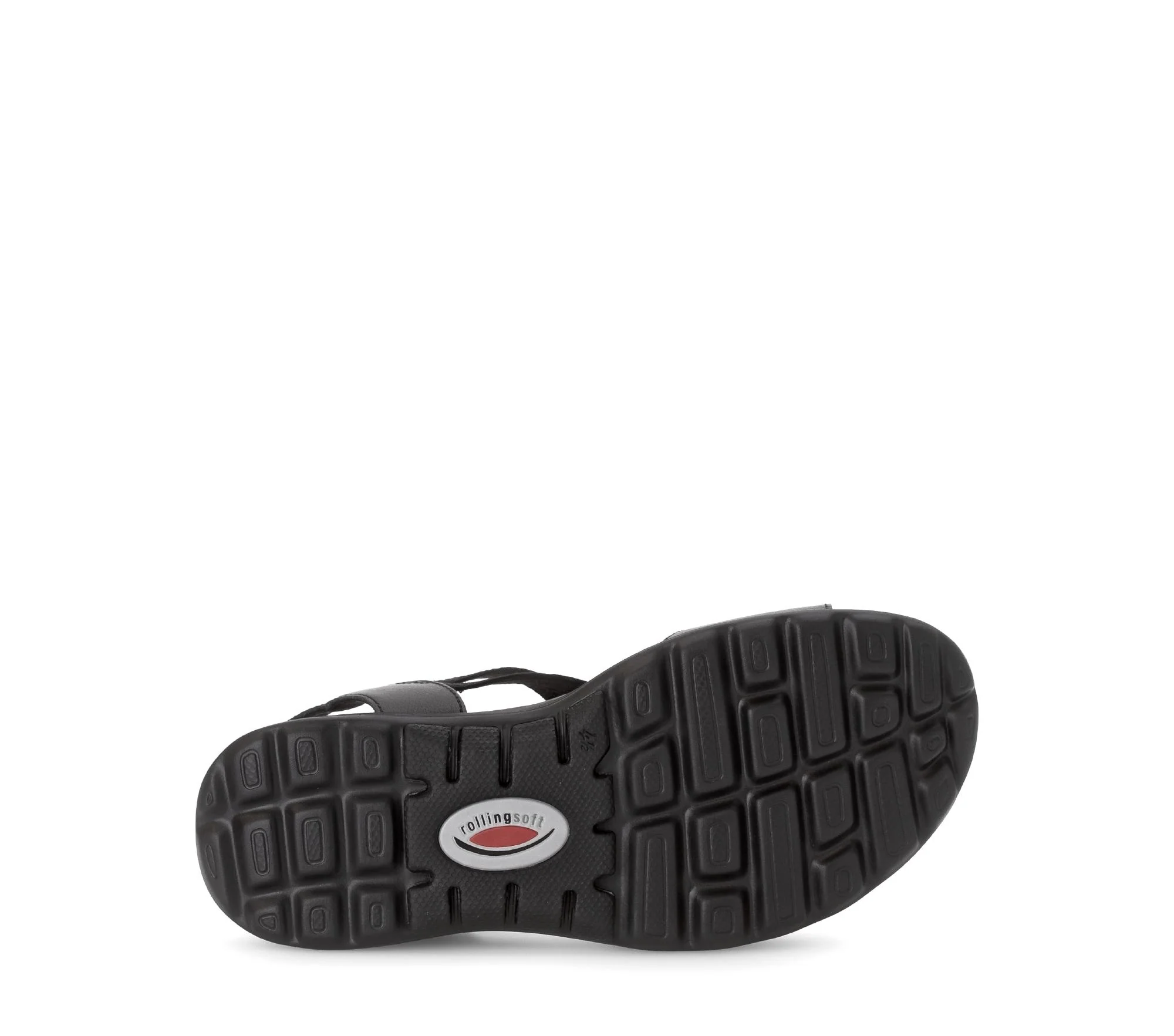 Sandales Rolling Soft noires en cuir - Image 7