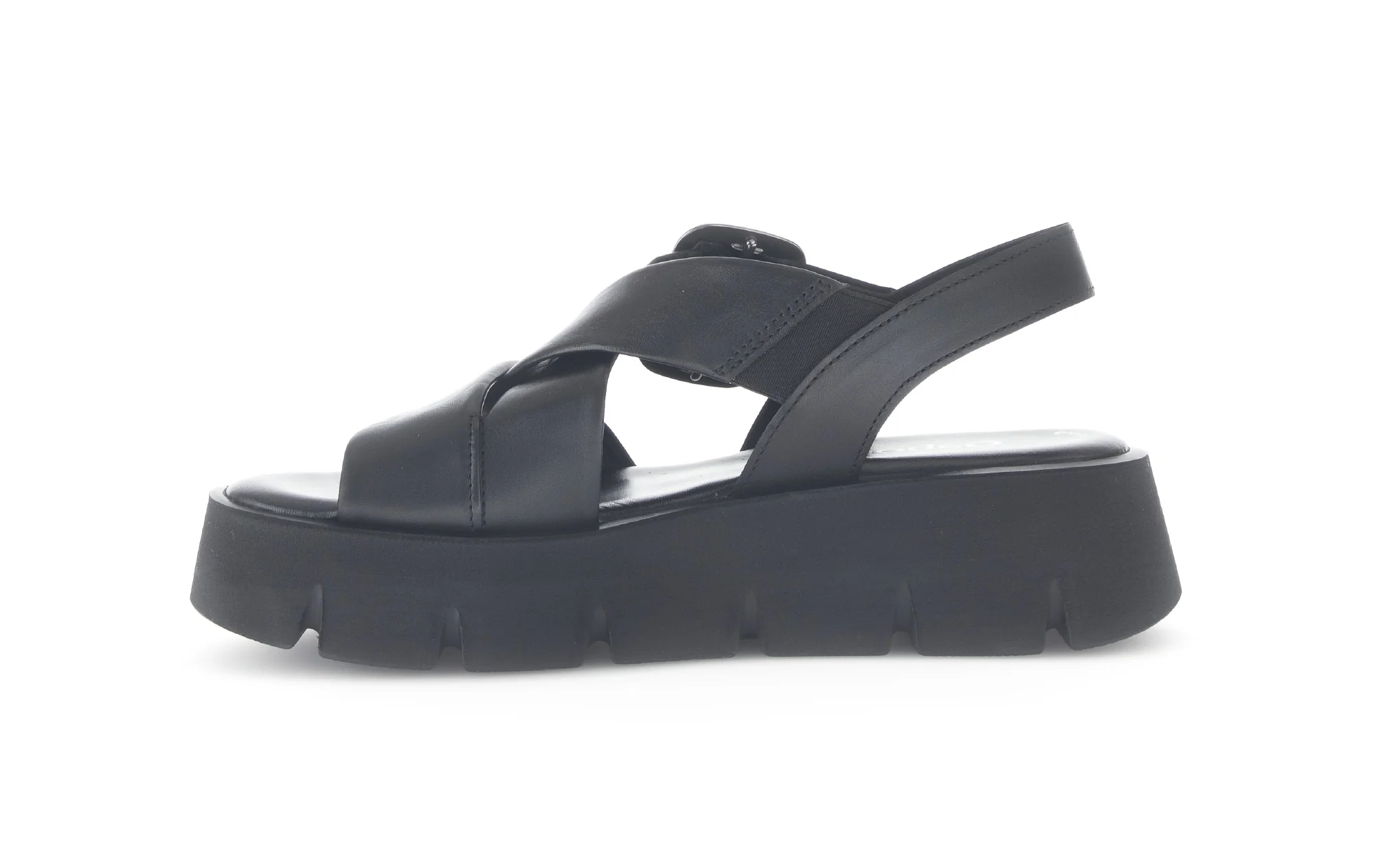 Mules noires en cuir lisse - Image 2