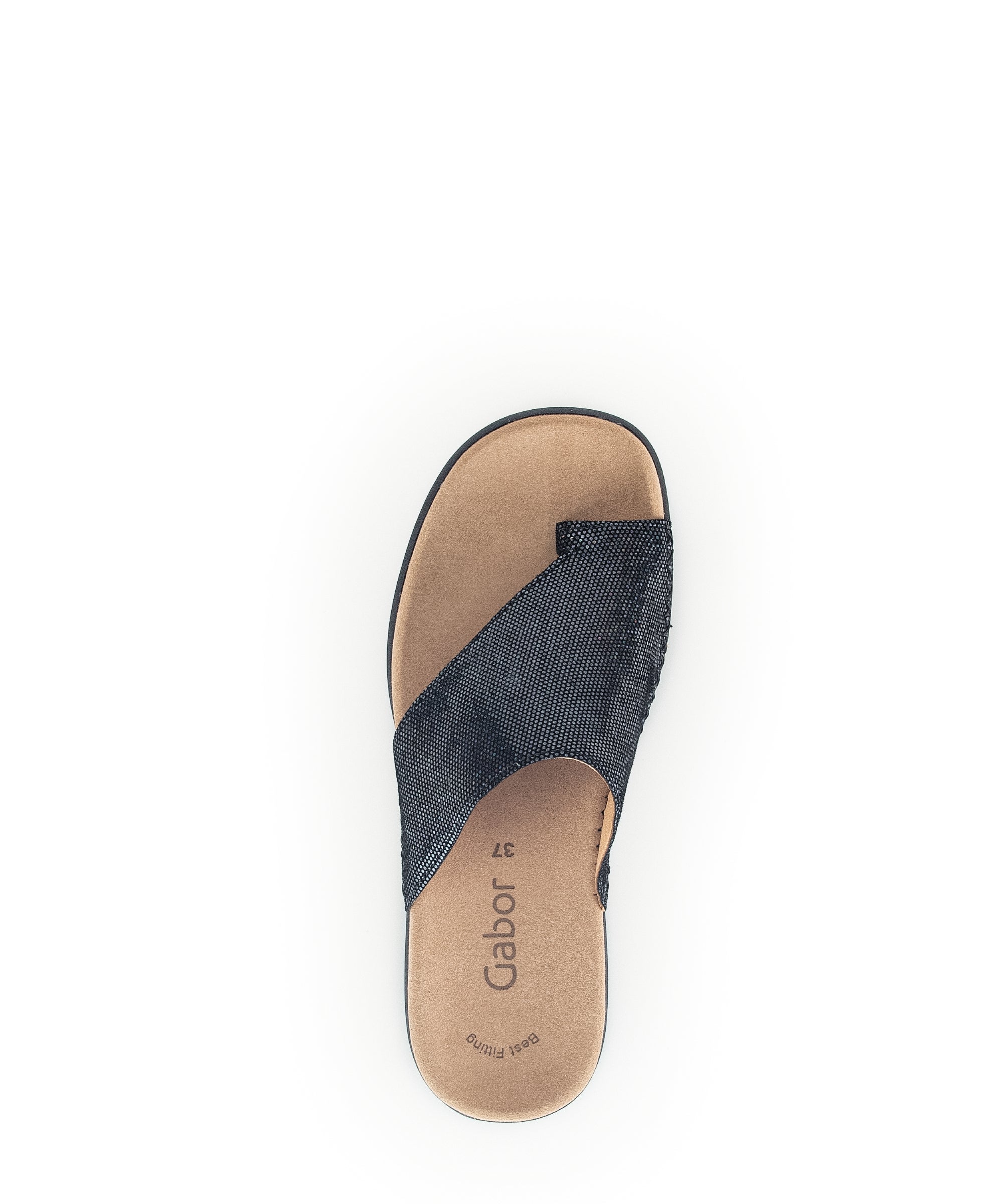 Mules noires en cuir velours - Image 5