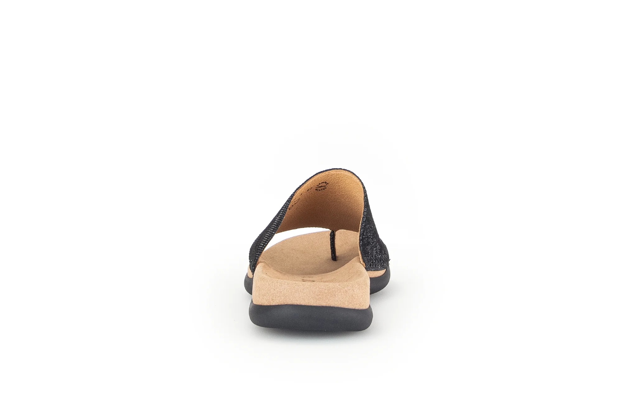 Mules noires en cuir velours - Image 6