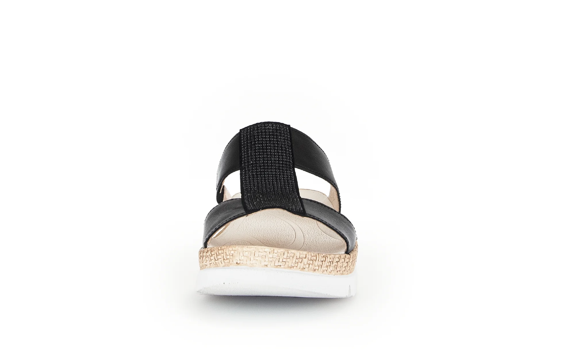 Mules noirs en cuir combinés - Image 4