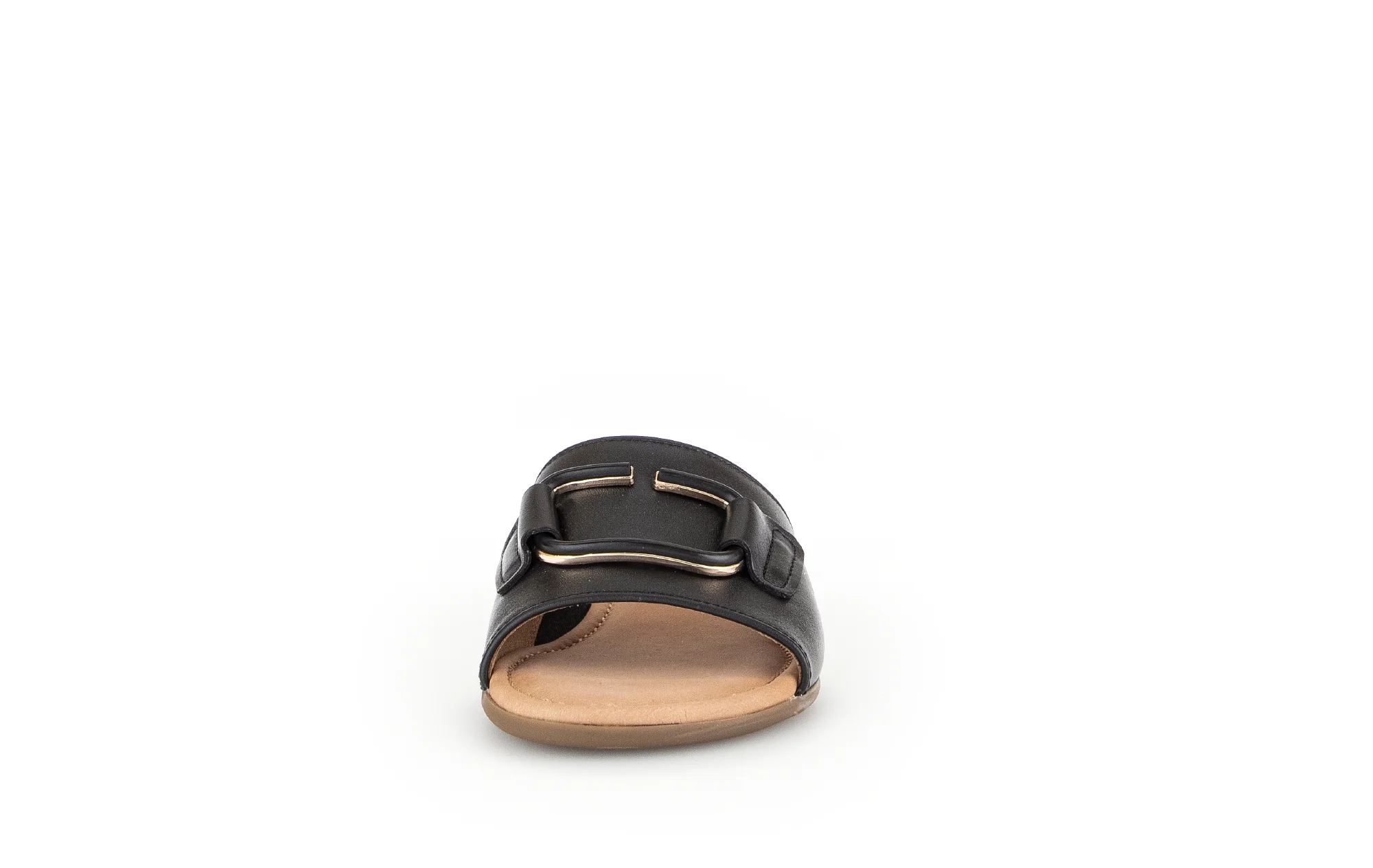 Mules noirs en cuir lisse - Image 4