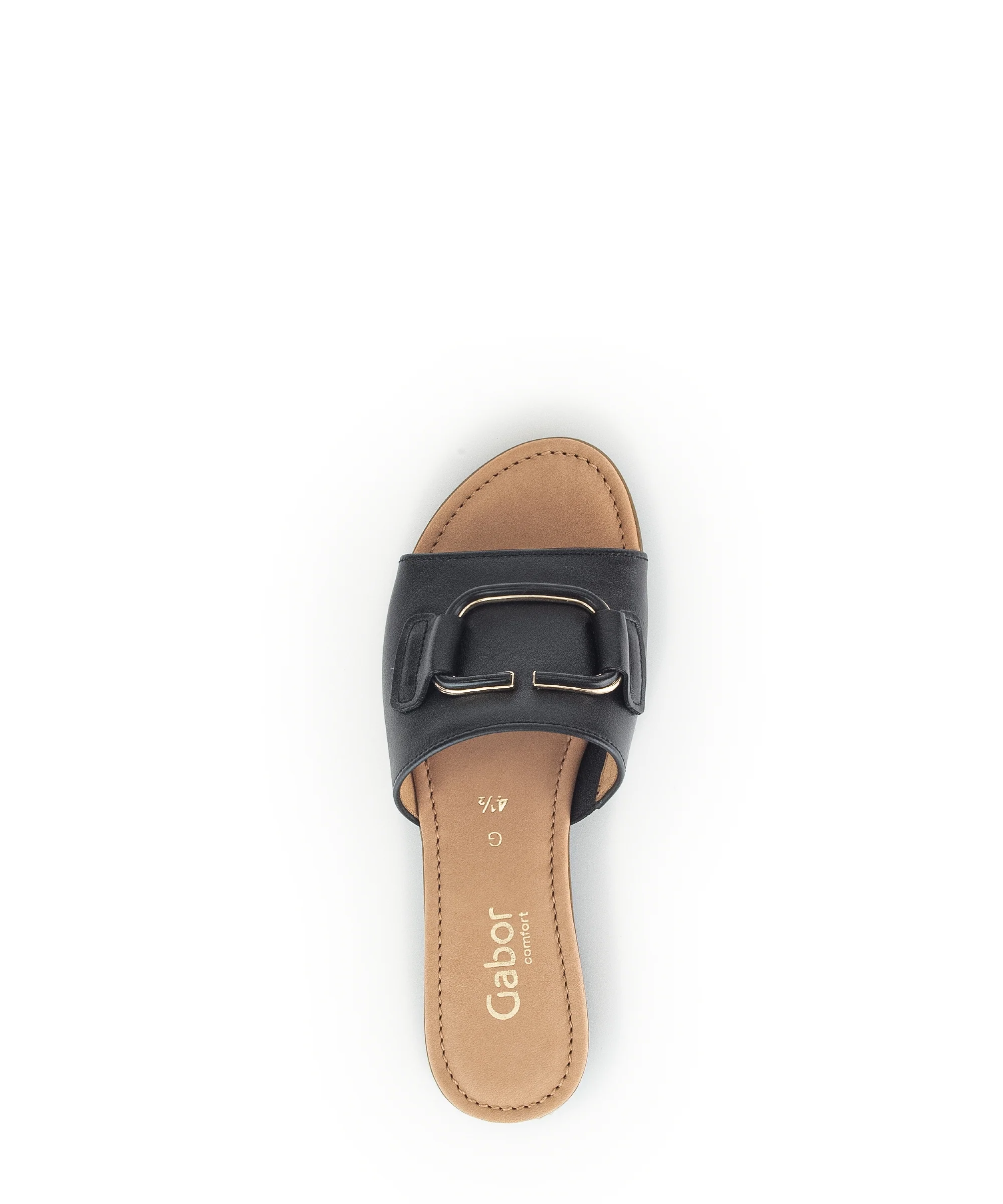 Mules noirs en cuir lisse - Image 5