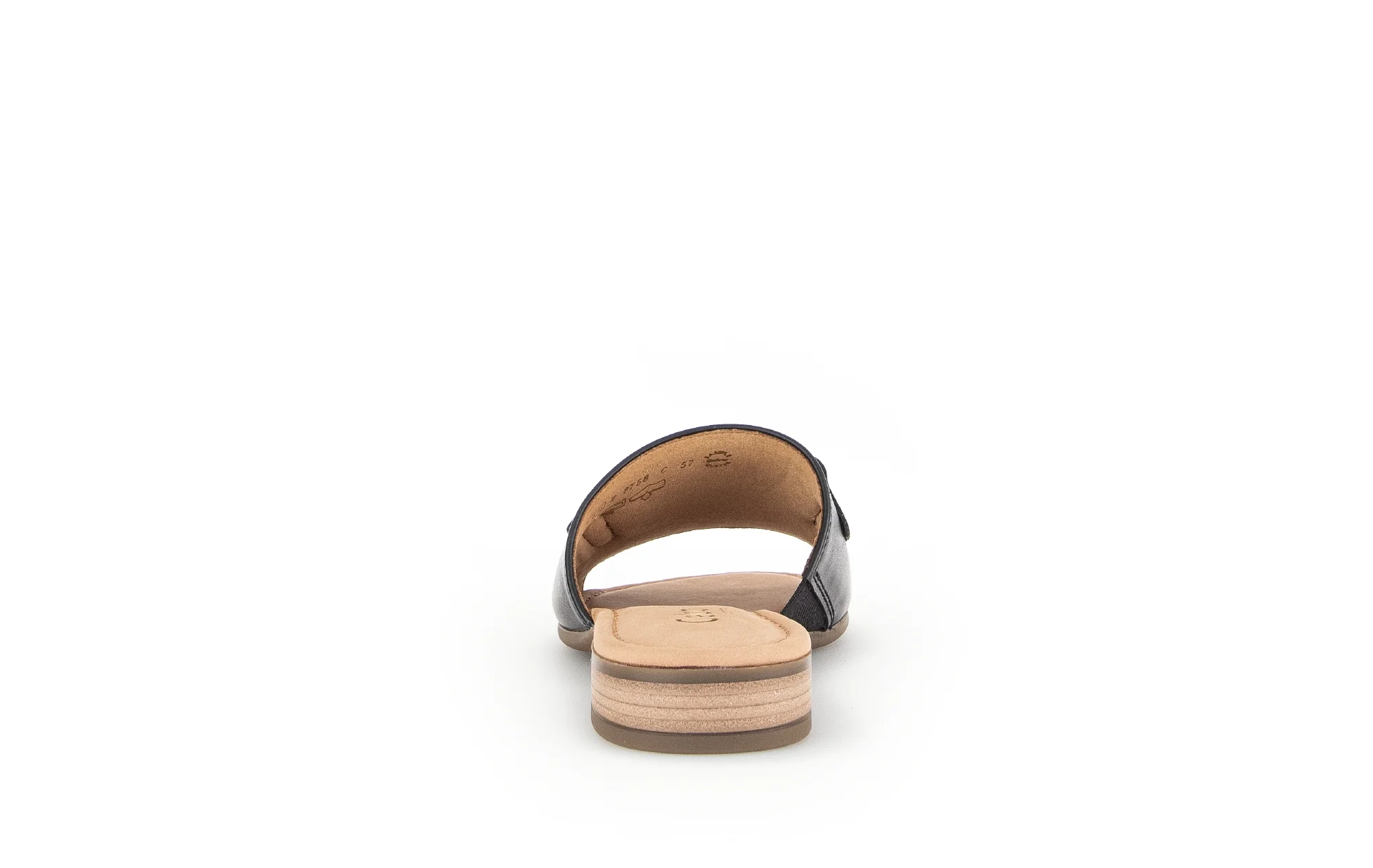 Mules noirs en cuir lisse - Image 6