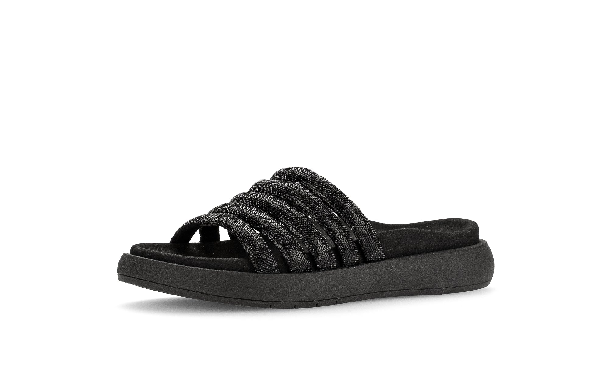 Mules noirs en textile - Image 3