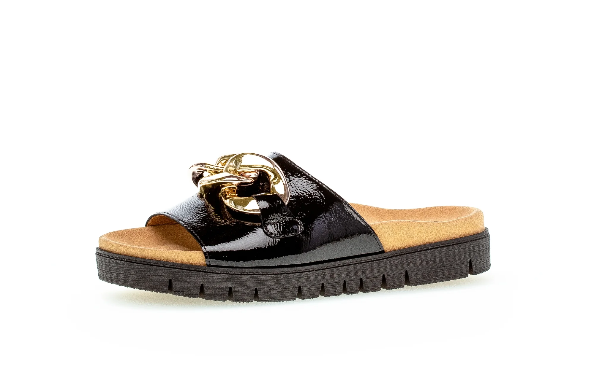 Mules noirs en vernis - Image 3