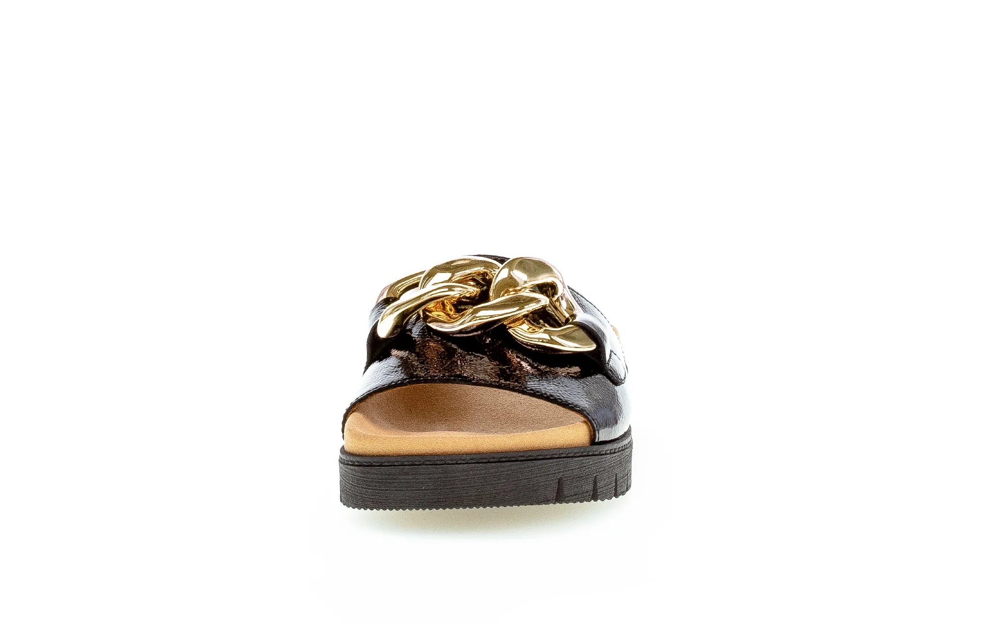 Mules noirs en vernis - Image 4