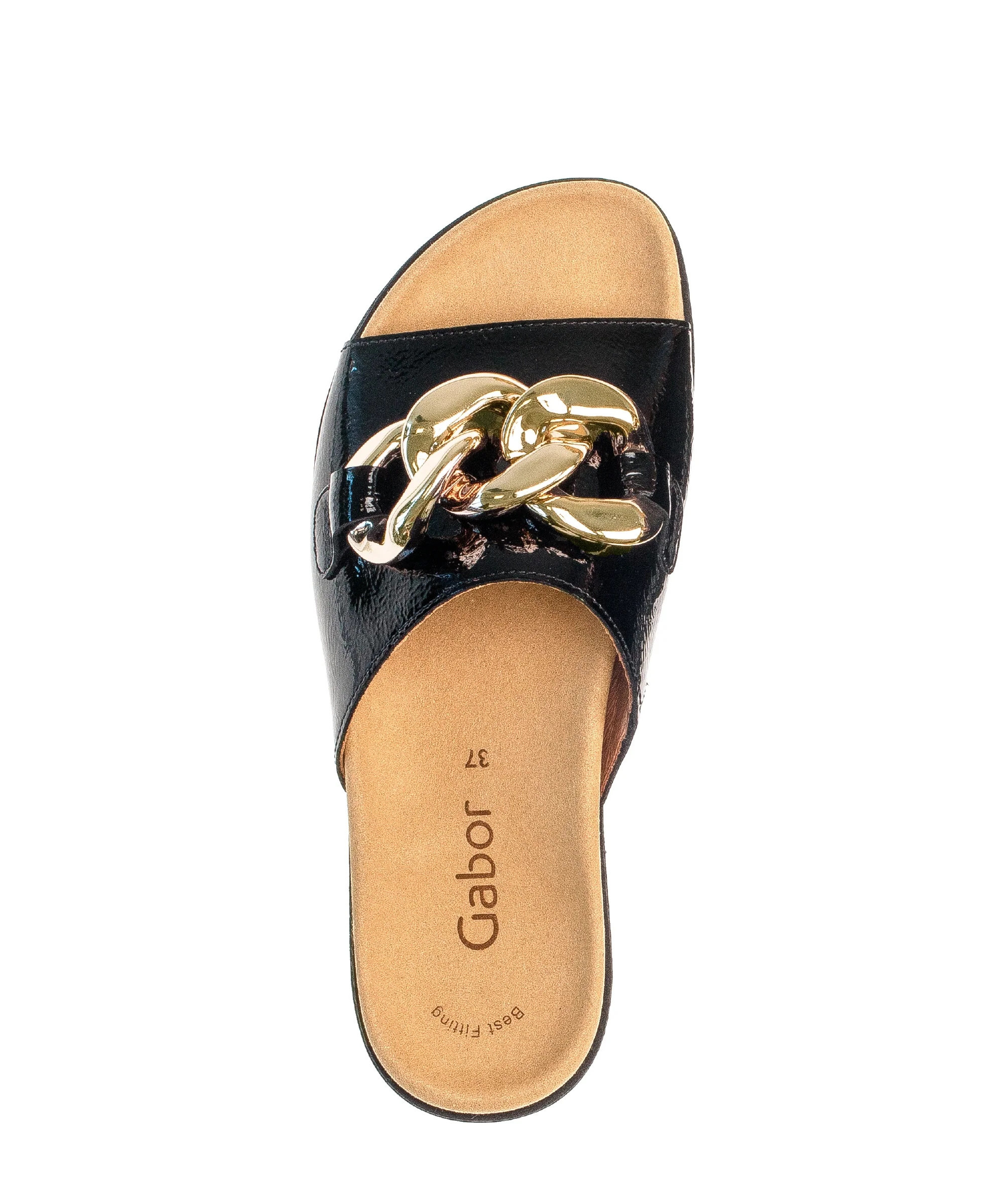 Mules noirs en vernis - Image 5