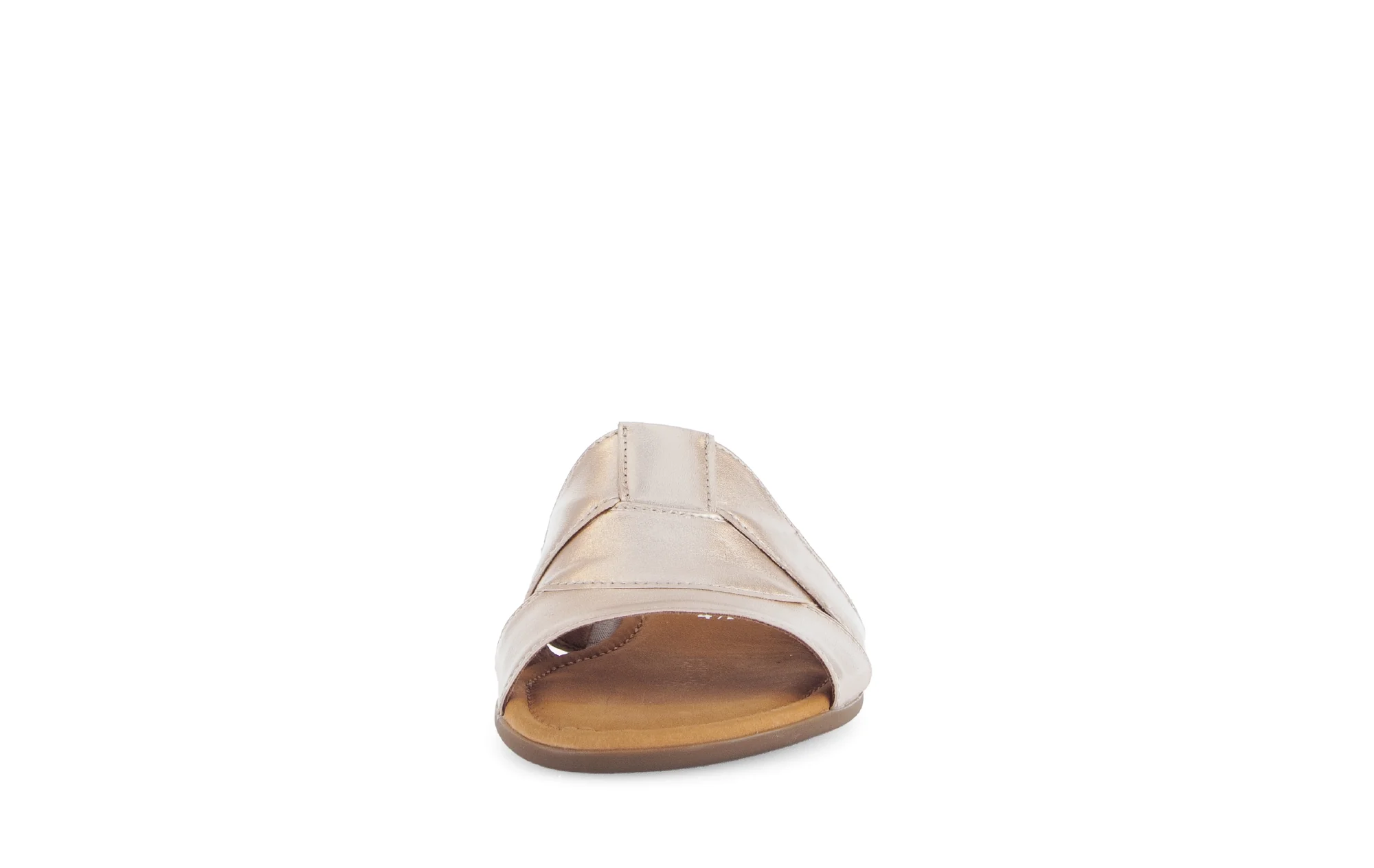 Mules poudrées métallisées en cuir métallisé - Image 5