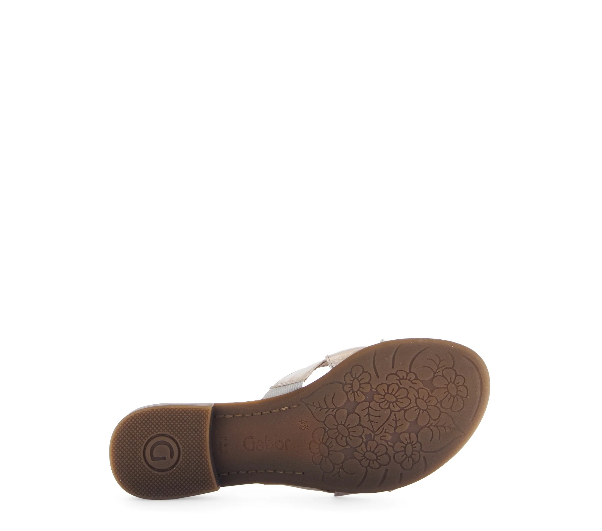 Mules poudrées métallisées en cuir métallisé - Image 7