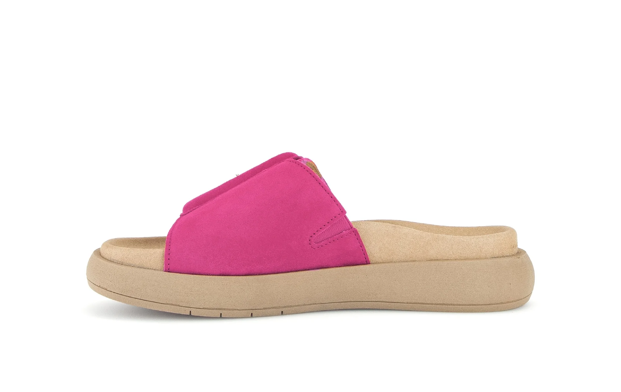 Mules rose foncé en cuir velours - Image 2