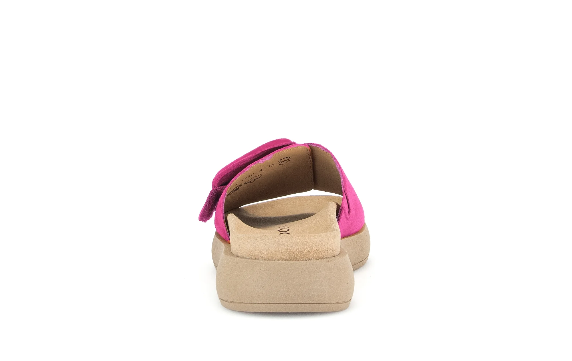Mules rose foncé en cuir velours - Image 4