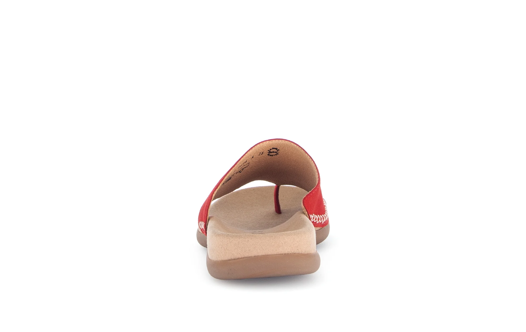 Mules rouges en cuir velours - Image 4