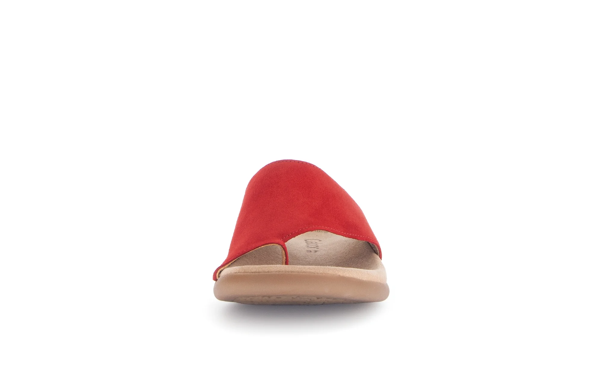 Mules rouges en cuir velours - Image 5