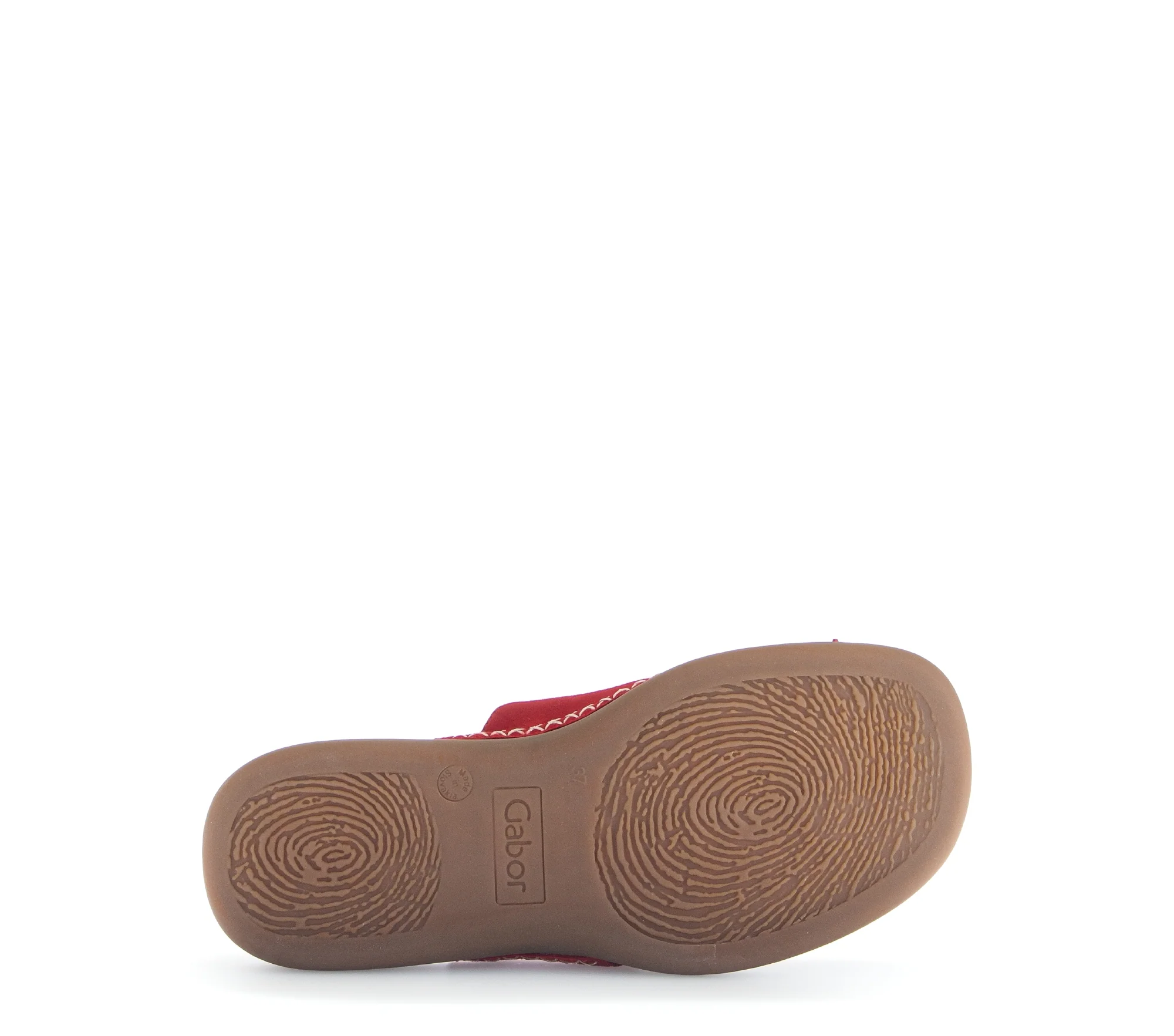 Mules rouges en cuir velours - Image 6