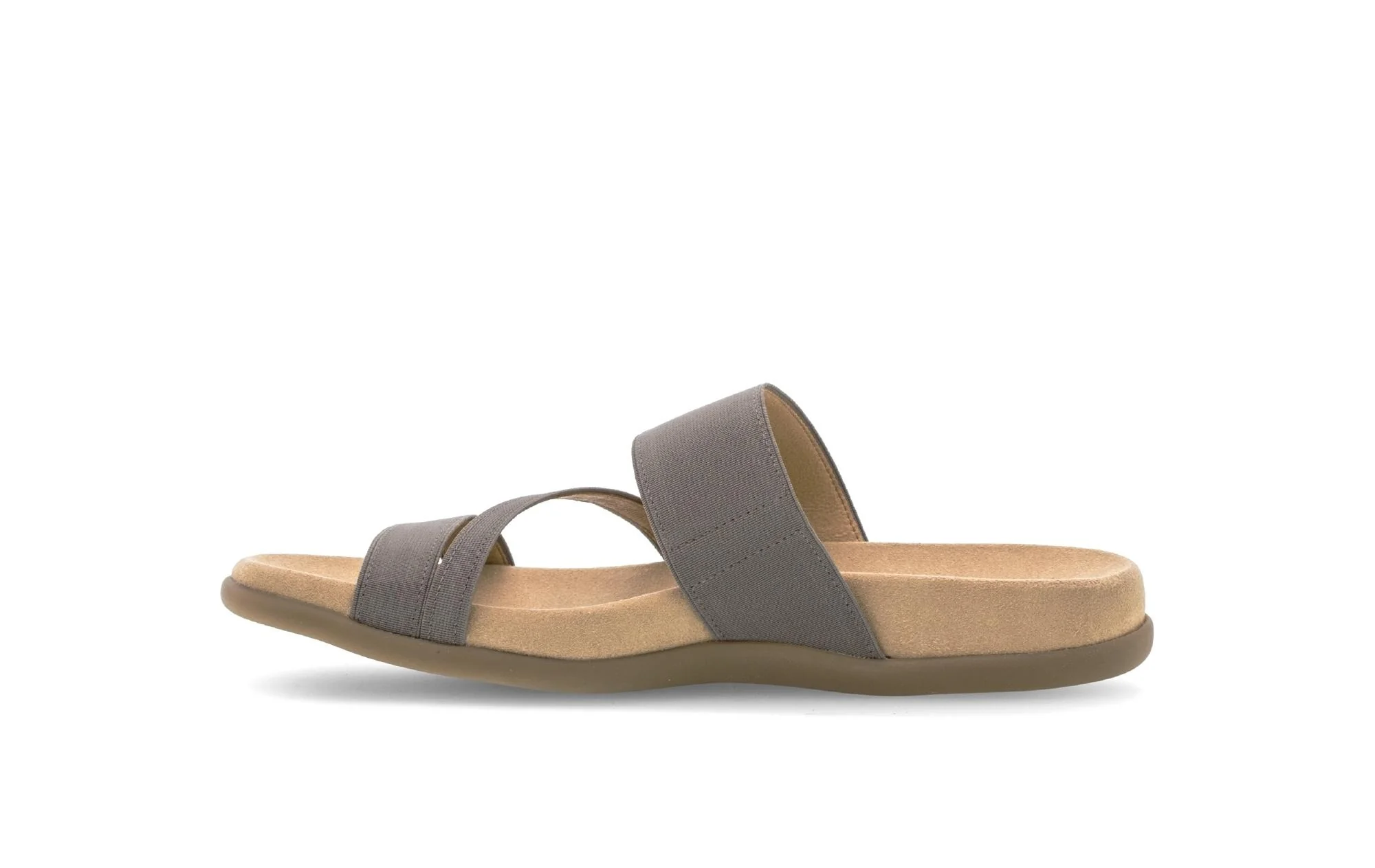Mules taupe en textile - Image 2